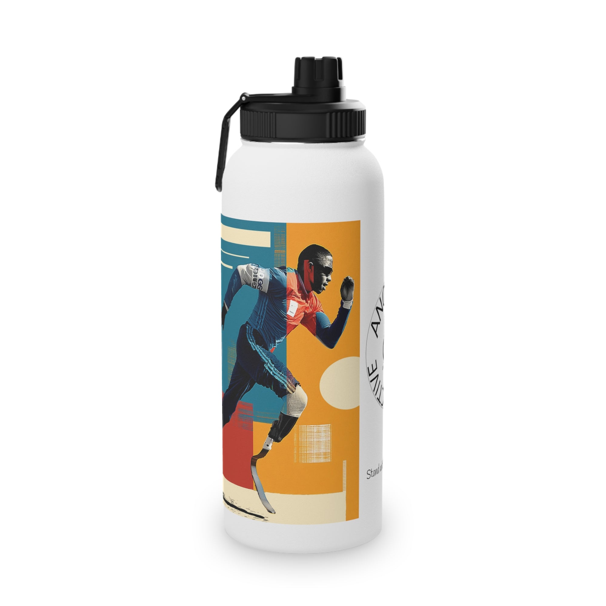 Vibrant Water Bottle Course, Stainless Steel Sports Bottle, Eco-Friendly Hydration, Outdoor Adventure Gear, Unique Gift for Cyclists