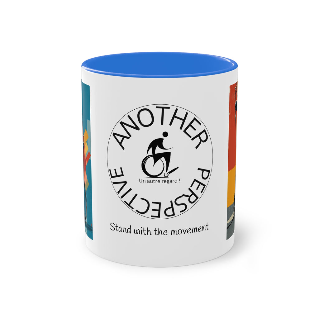 Dynamic Two-Tone Coffee Mug Archery,  Ideal Gift for Athletes, Motivational Morning Caffeine Boost, Sports Lover Cup