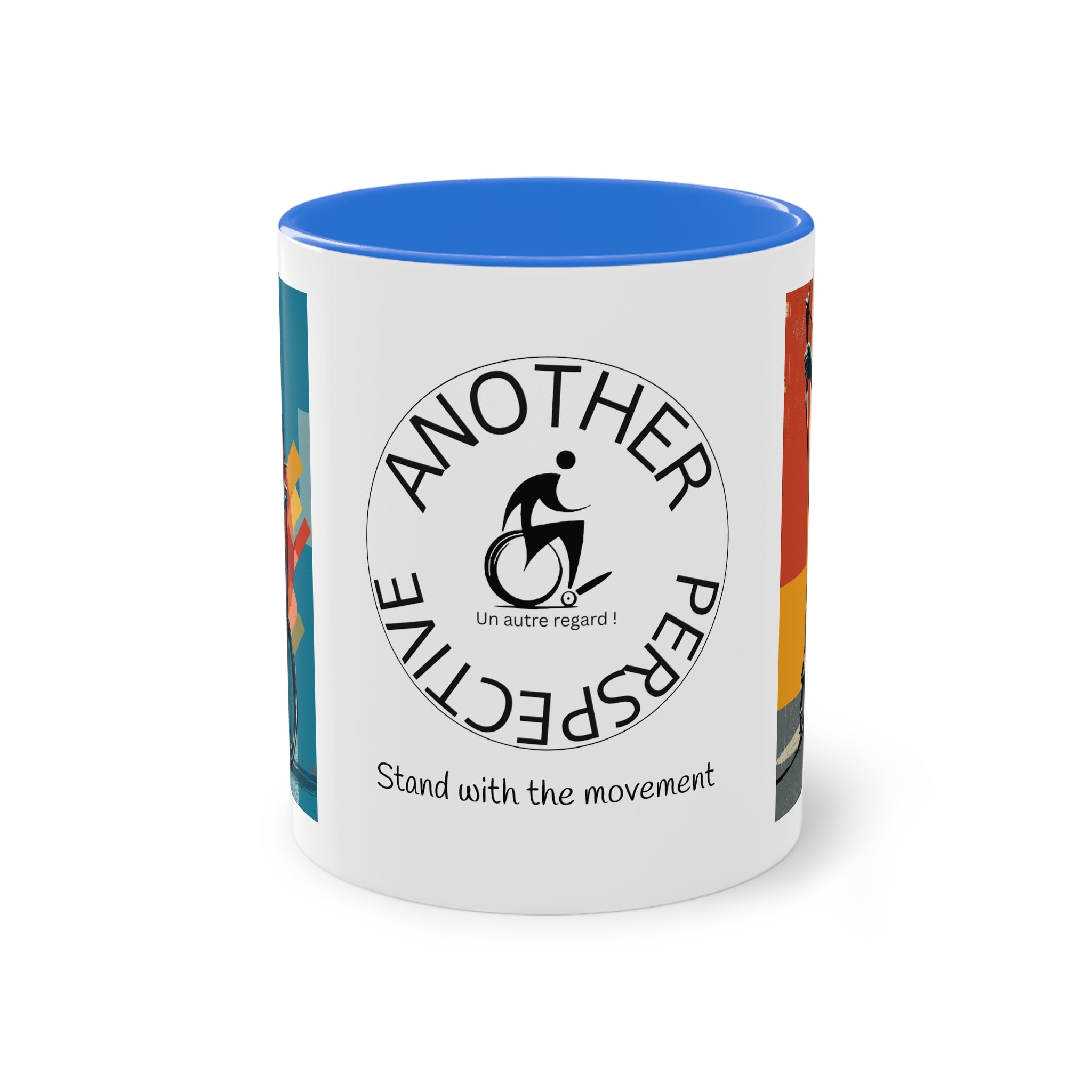 Dynamic Two-Tone Coffee Mug Archery,  Ideal Gift for Athletes, Motivational Morning Caffeine Boost, Sports Lover Cup