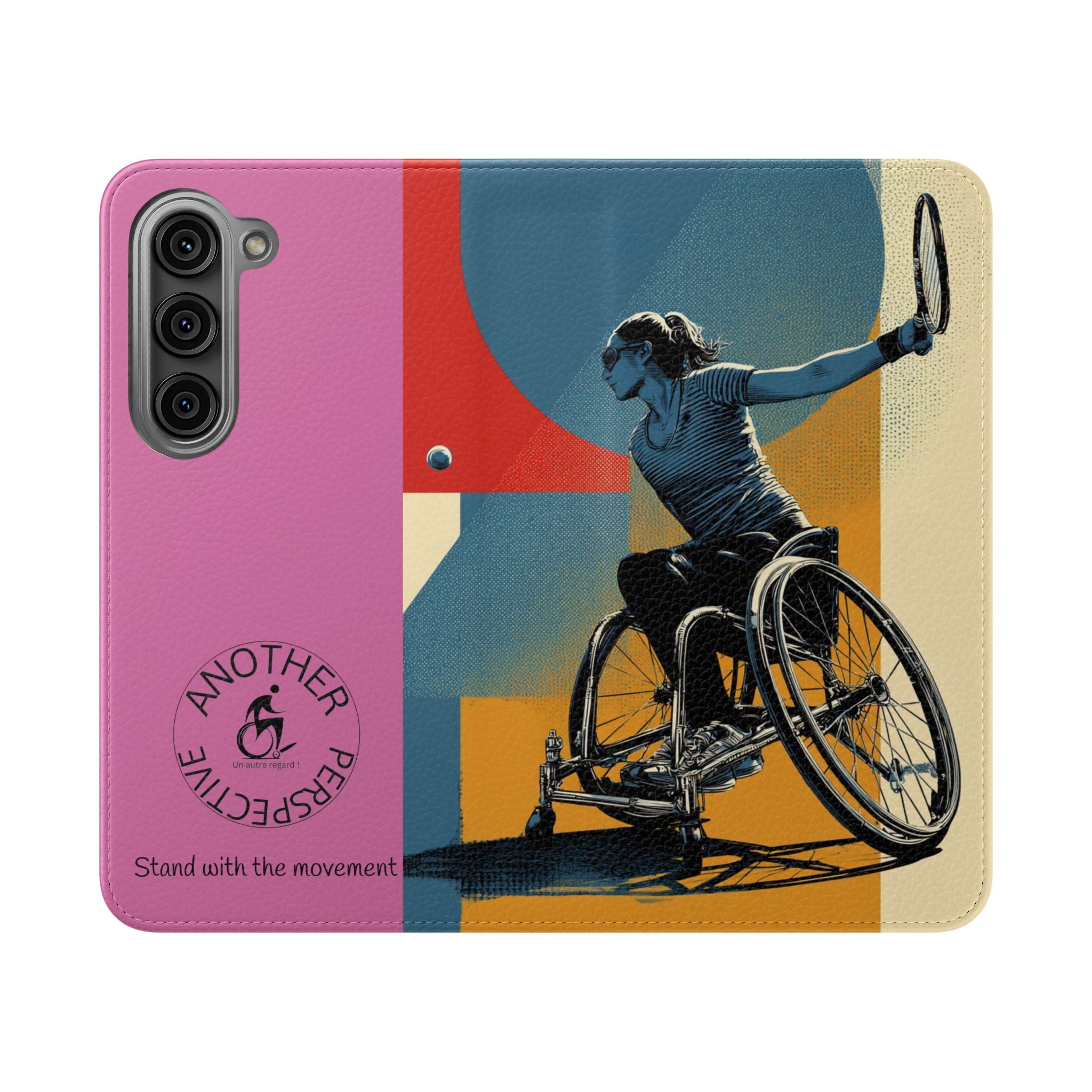 Sporty Flip Case for Athletes Tennis, Phone Wallet Cover, Stylish Mobile Case, Perfect Gift for Sports Fans, Functional Design