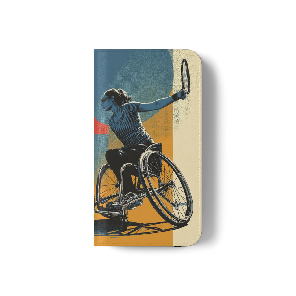 Sporty Flip Case for Athletes Tennis, Phone Wallet Cover, Stylish Mobile Case, Perfect Gift for Sports Fans, Functional Design