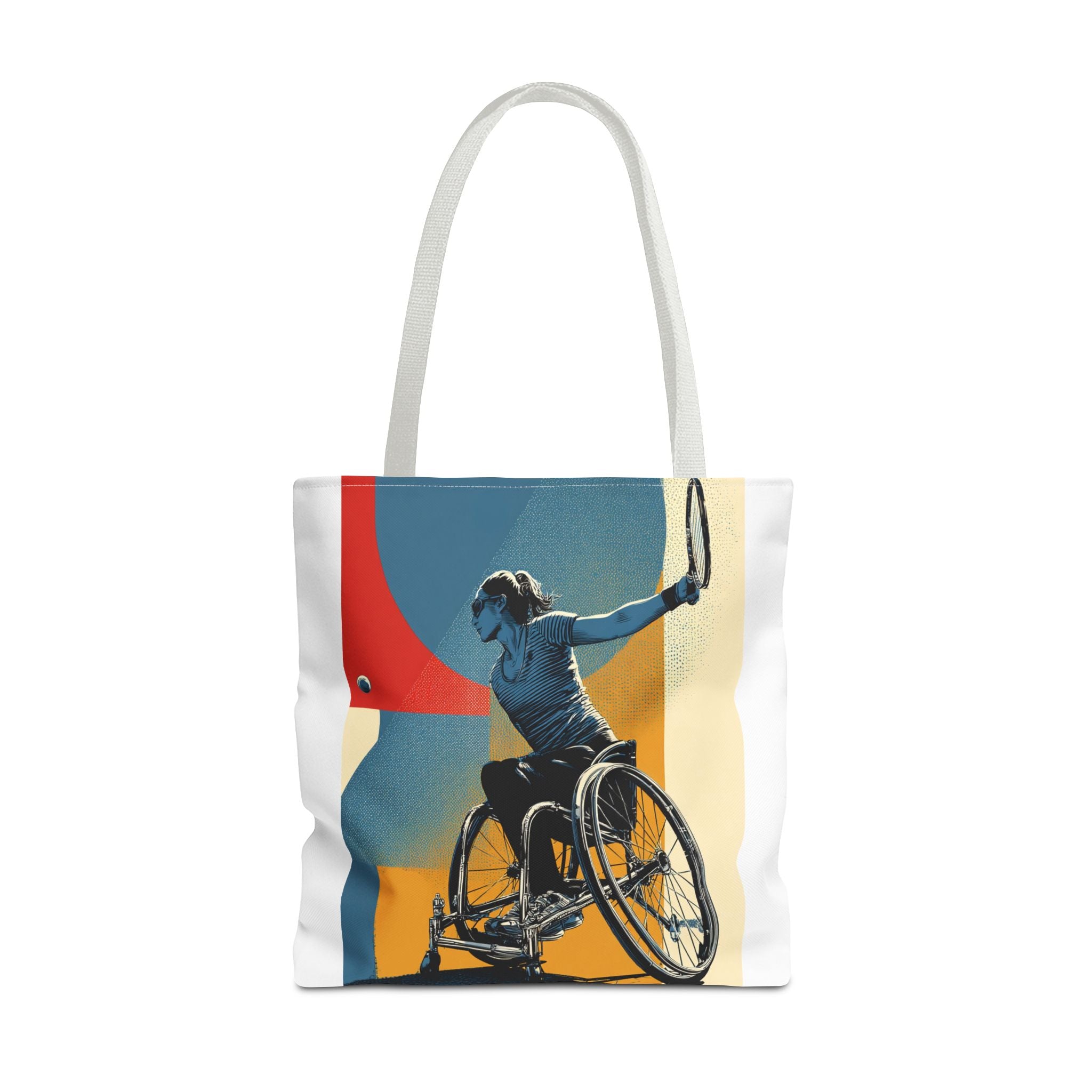 Inspirational Wheelchair Sports Tote Bag | Motivational Gym Bag, Everyday Use, Eco-Friendly Gift, Unique Sporty Design