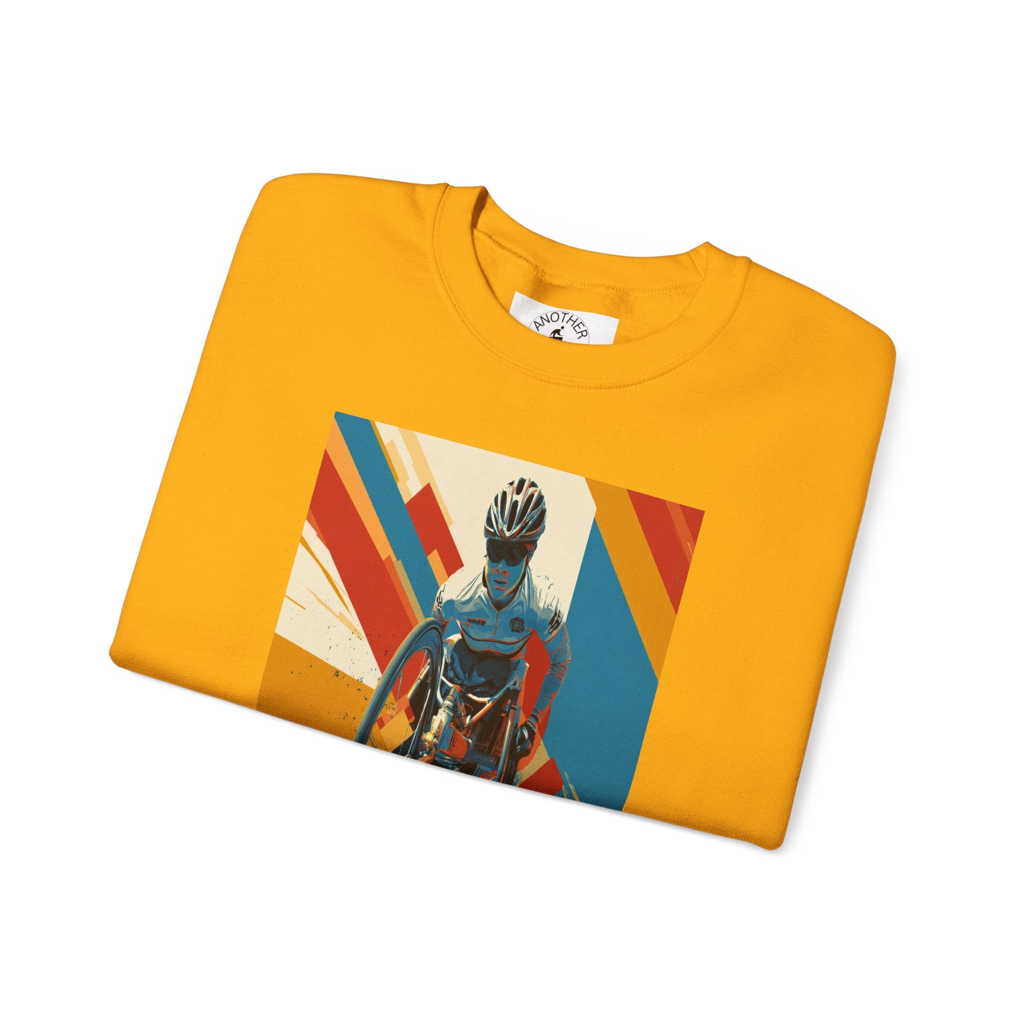 Inclusive WheelChair Course Sports Themed Sweatshirt for Empowerment, Unisex Heavy Blend Crewneck, Inspirational Gift for Activists