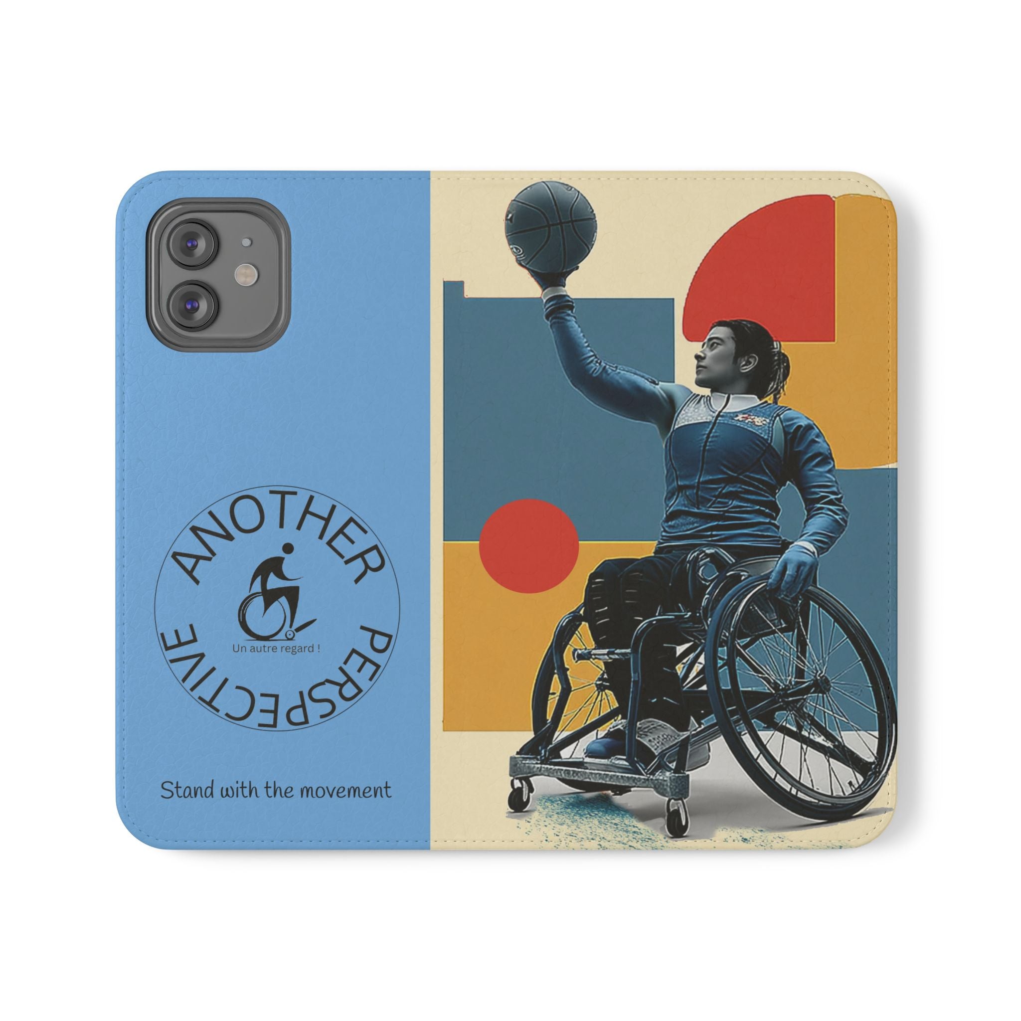 Adaptive Flip Cases for Empowerment, Wheelchair Basketball, Disability Awareness, Inspirational Gifts, Supportive Accessories