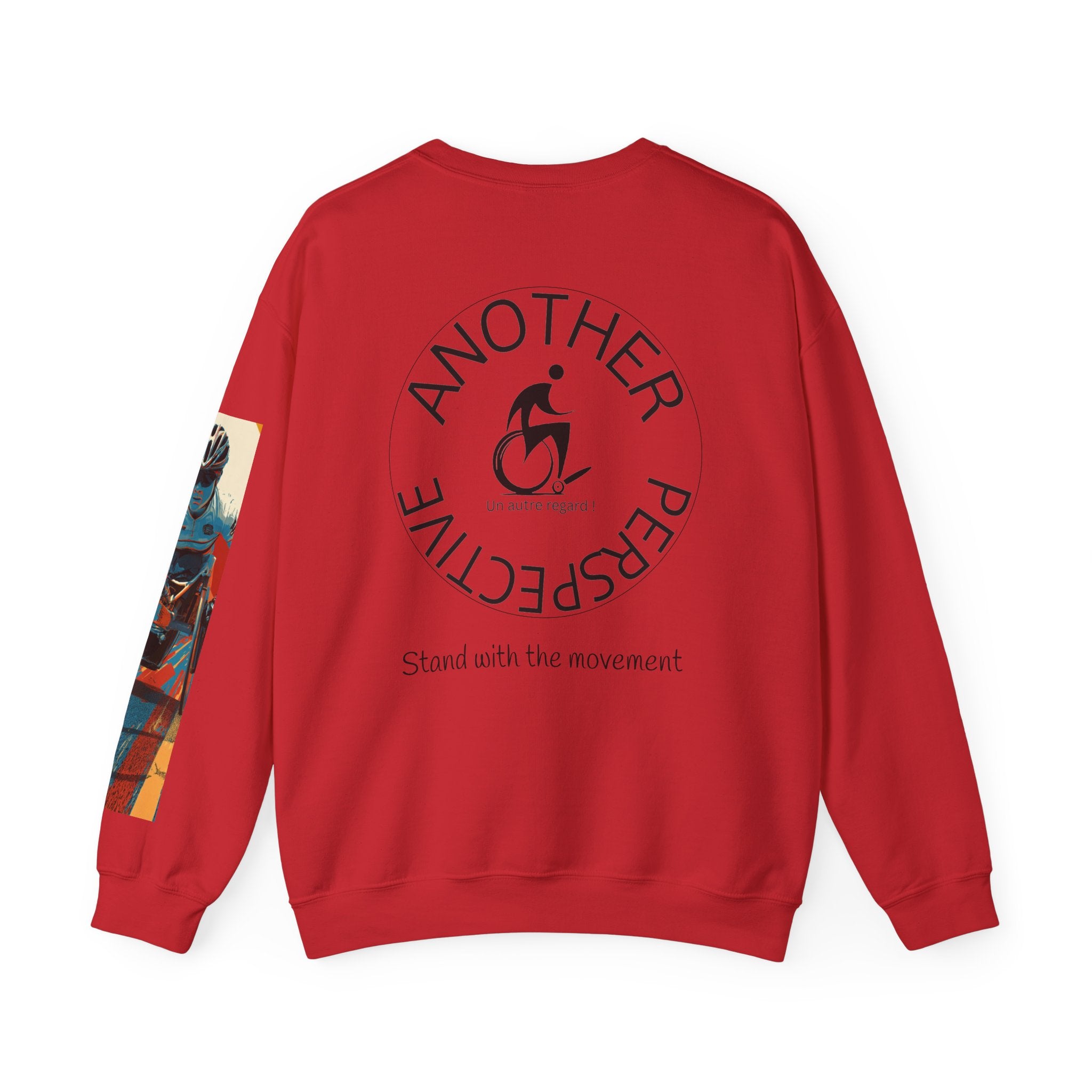 Inclusive WheelChair Course Sports Themed Sweatshirt for Empowerment, Unisex Heavy Blend Crewneck, Inspirational Gift for Activists