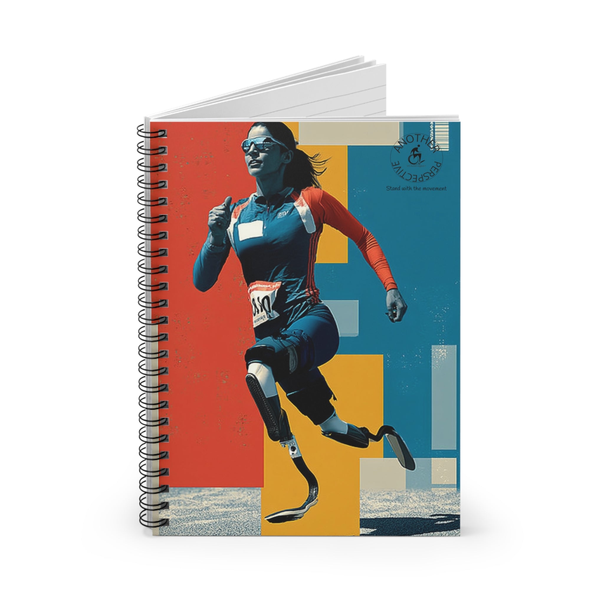Inspirational Spiral Notebook Course- Empowering Artwork, Ideal for Goal-Setting, Journaling, Gifts for Athletes, Rehab Tools, Women's Empowerment