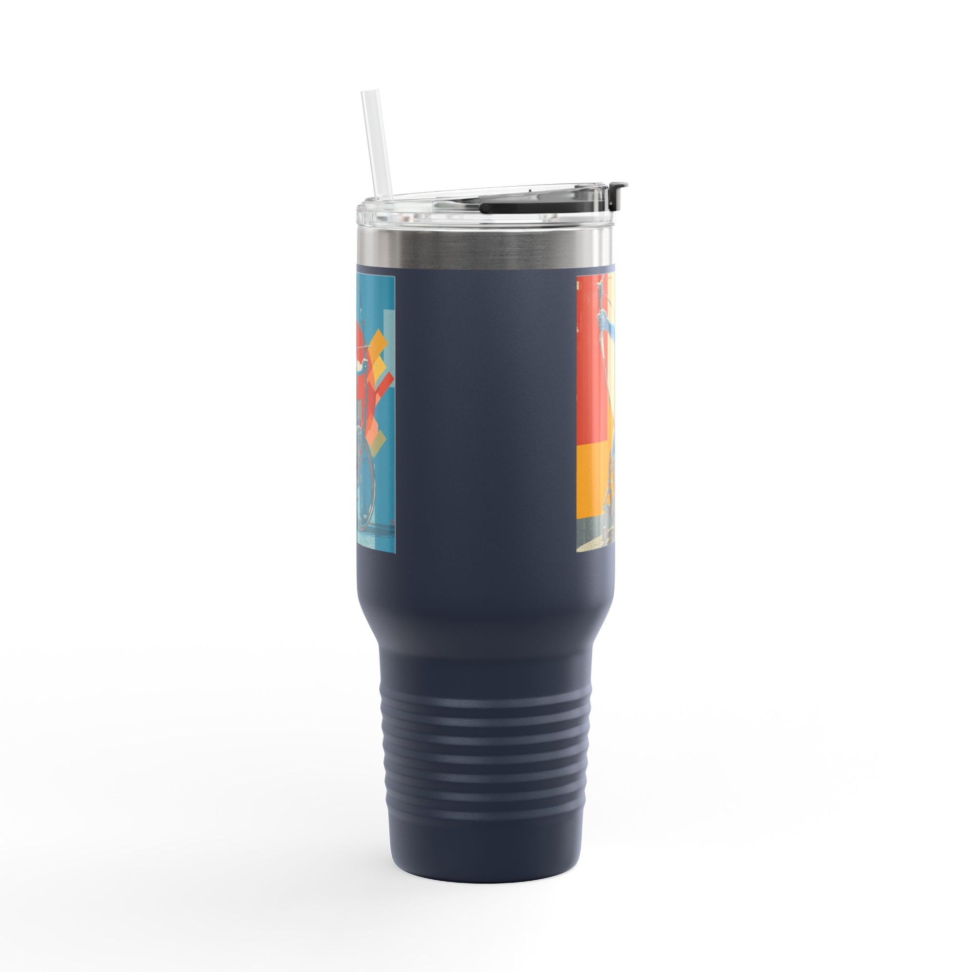 Vibrant Insulated Travel Mug for On-the-Go Coffee Lovers, Motivational Mug, Daily Hydration, Sports Enthusiast Gift