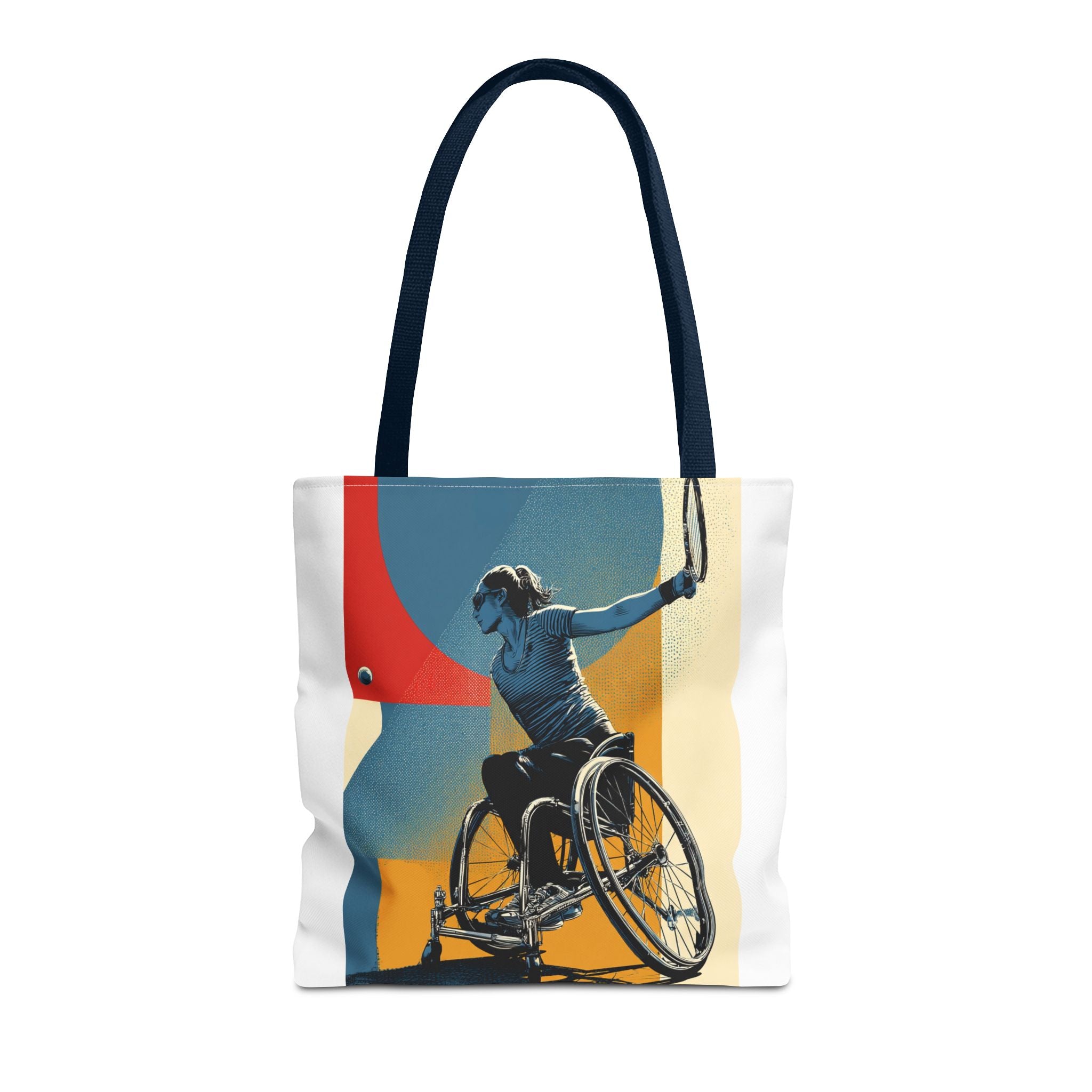 Inspirational Wheelchair Sports Tote Bag | Motivational Gym Bag, Everyday Use, Eco-Friendly Gift, Unique Sporty Design