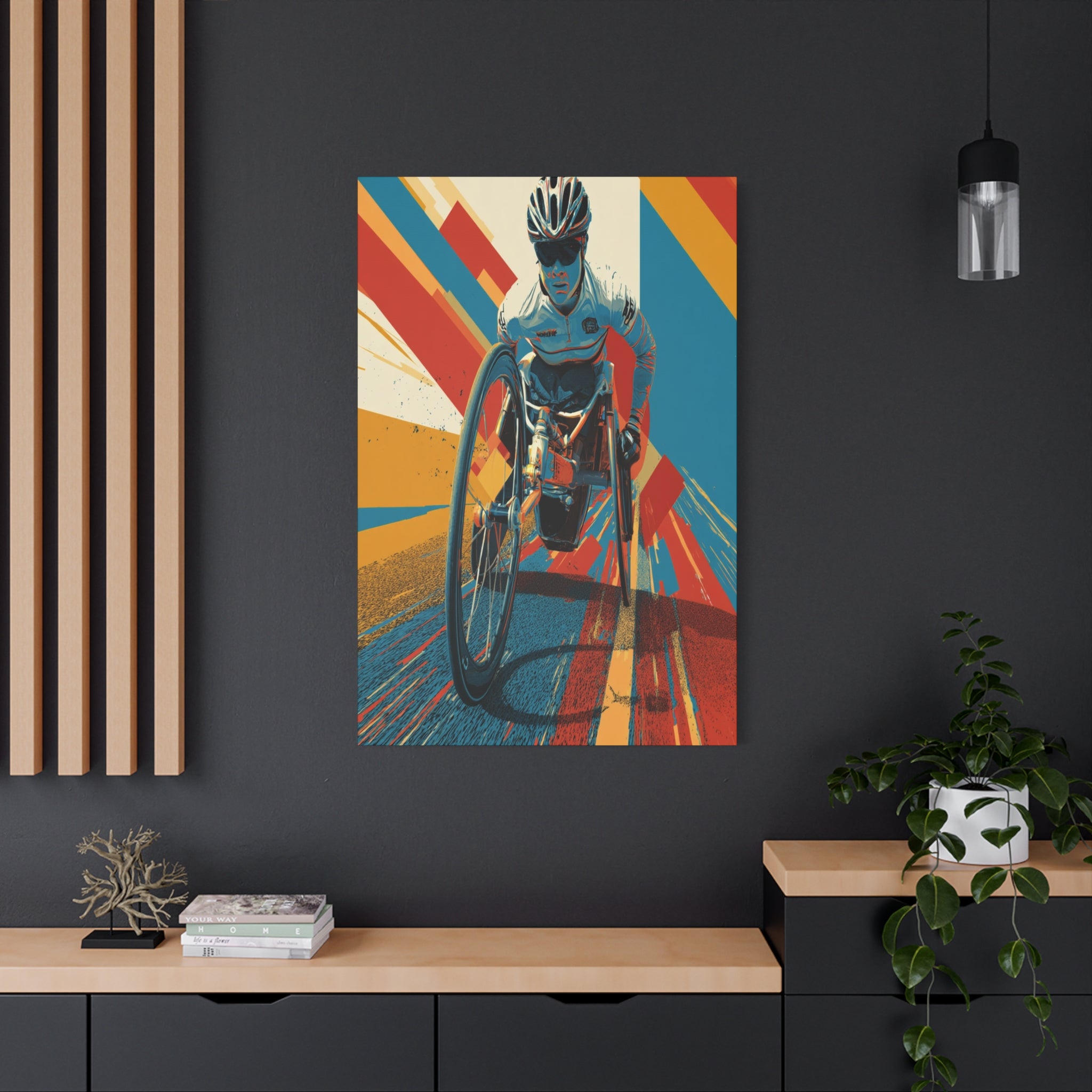 Empowering Wheelchair Athlete Canvas Art, Inspirational Wall Decor, Motivational Home Decor, Unique Gift for Sports Enthusiasts, [...]