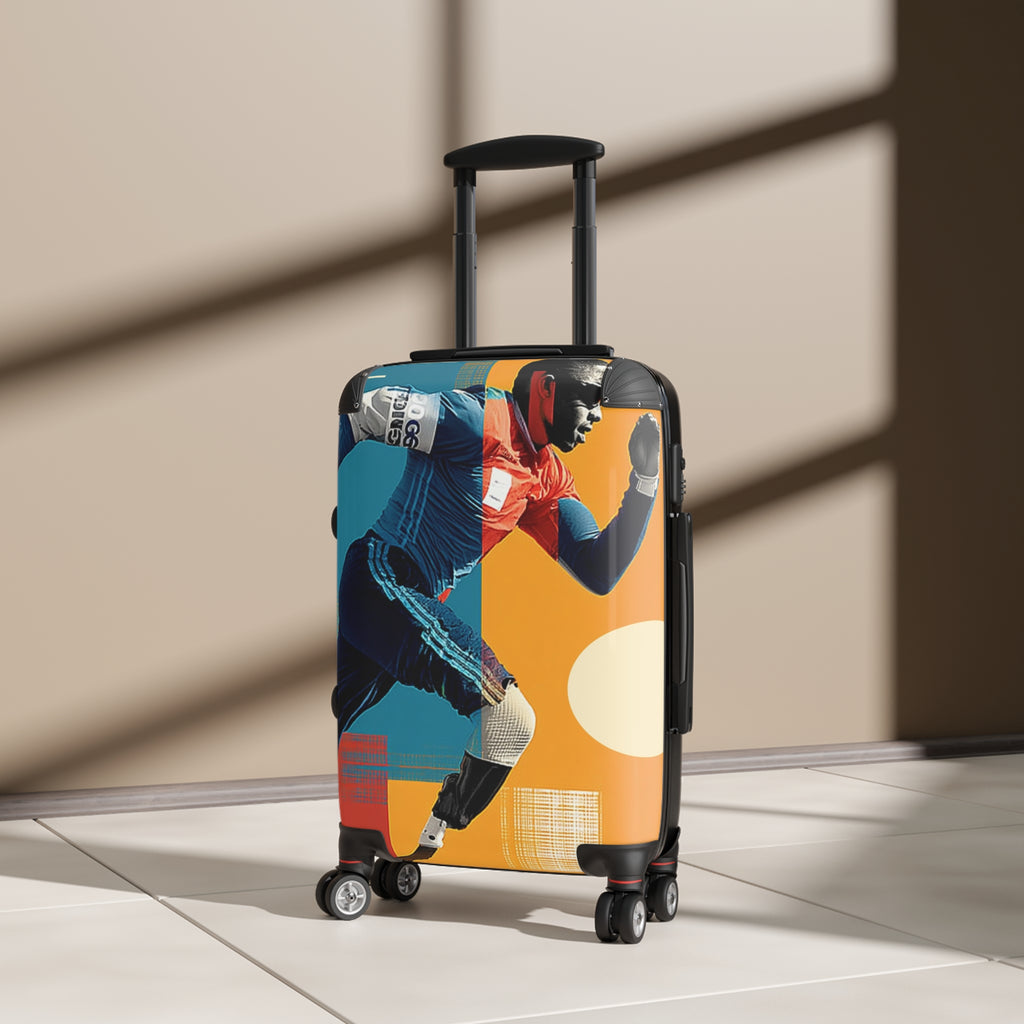Athlete Runner Suitcase - Travel Gear for Adaptive Sports, Unique Luggage, Inspirational Gift, Mobility Travel, Adventure Bag