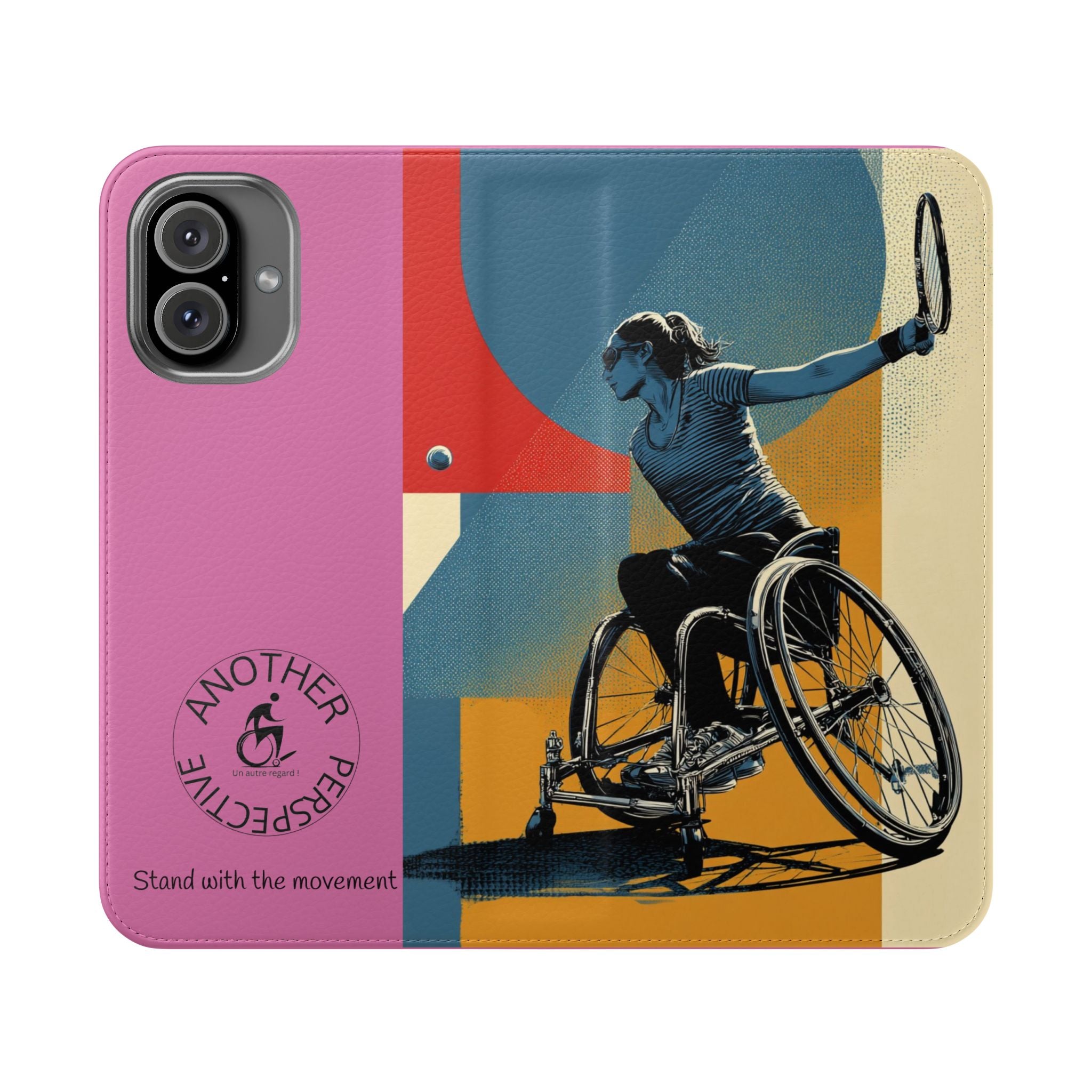 Sporty Flip Case for Athletes Tennis, Phone Wallet Cover, Stylish Mobile Case, Perfect Gift for Sports Fans, Functional Design