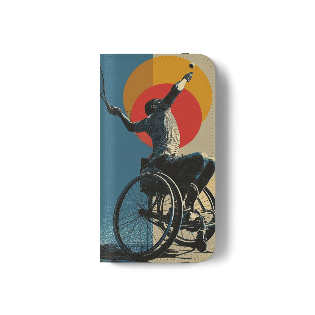 Sporty Flip Case for Athletes Tennis, Phone Wallet Cover, Stylish Mobile Case, Perfect Gift for Sports Fans, Functional Design