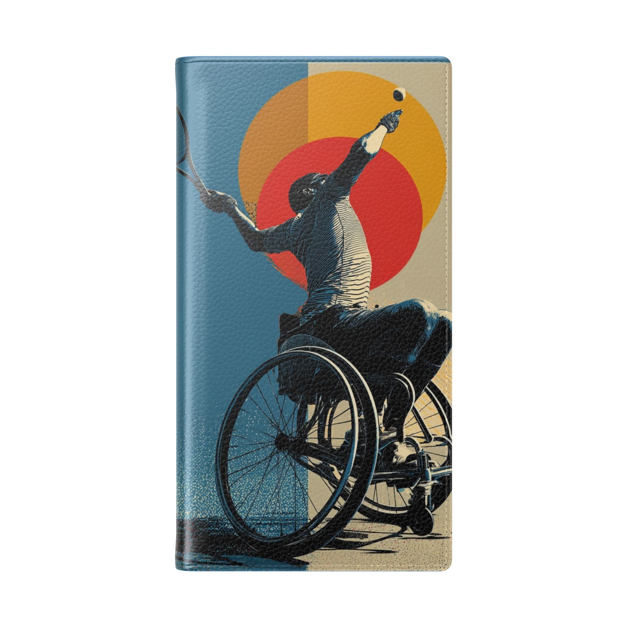 Sporty Flip Case for Athletes Tennis, Phone Wallet Cover, Stylish Mobile Case, Perfect Gift for Sports Fans, Functional Design