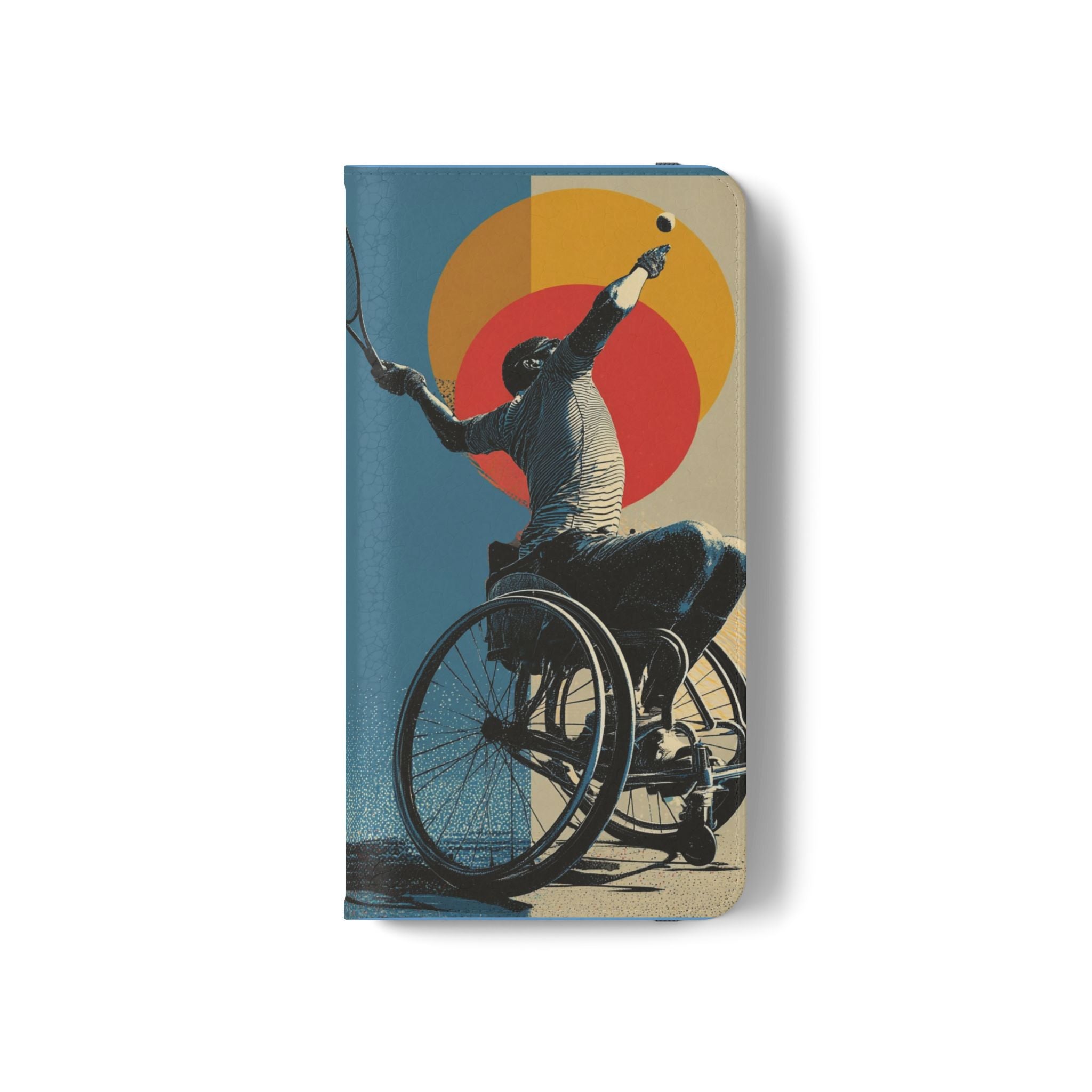 Sporty Flip Case for Athletes Tennis, Phone Wallet Cover, Stylish Mobile Case, Perfect Gift for Sports Fans, Functional Design
