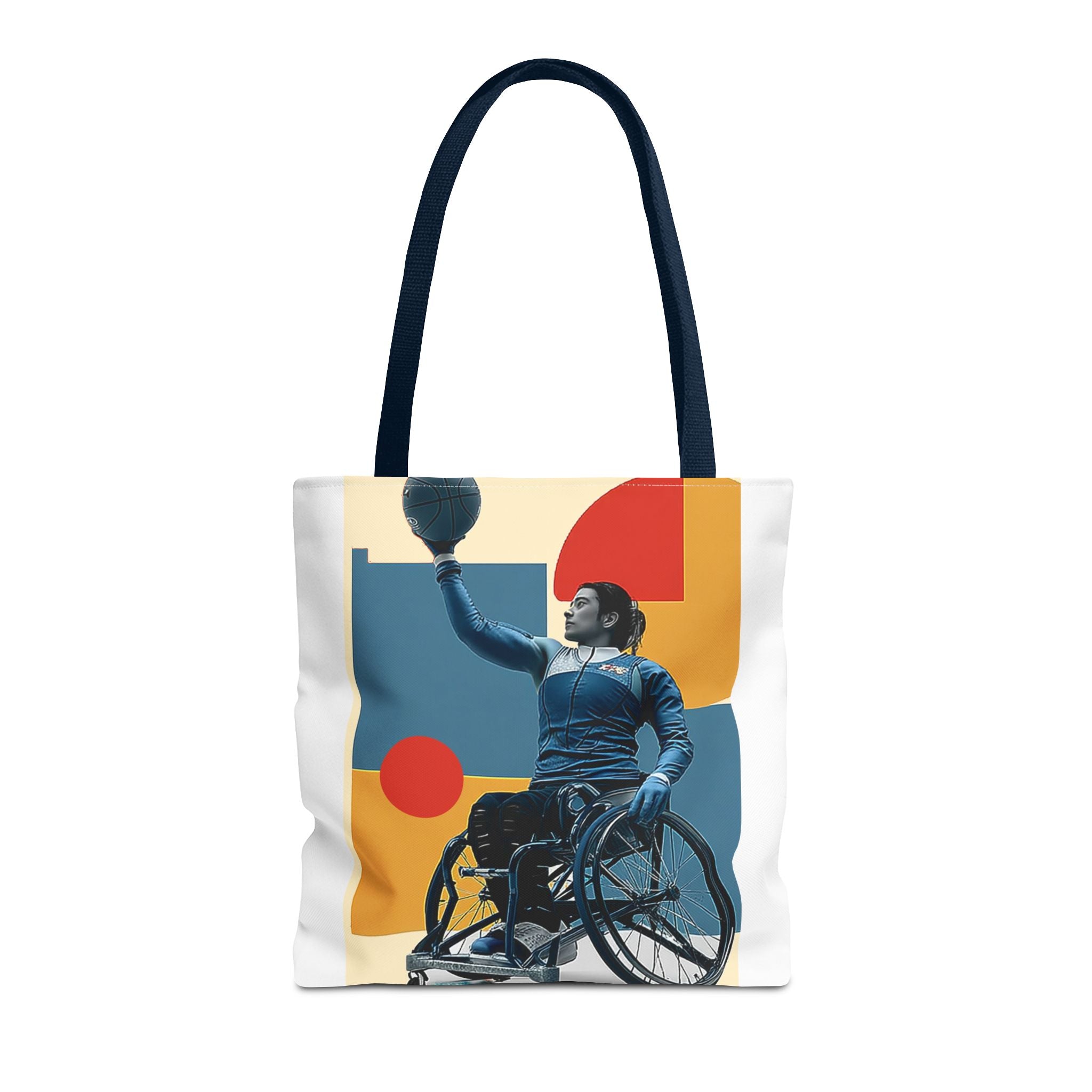 Inspirational Wheelchair Sports Tote Bag | Motivational Gym Bag, Everyday Use, Eco-Friendly Gift, Unique Sporty Design