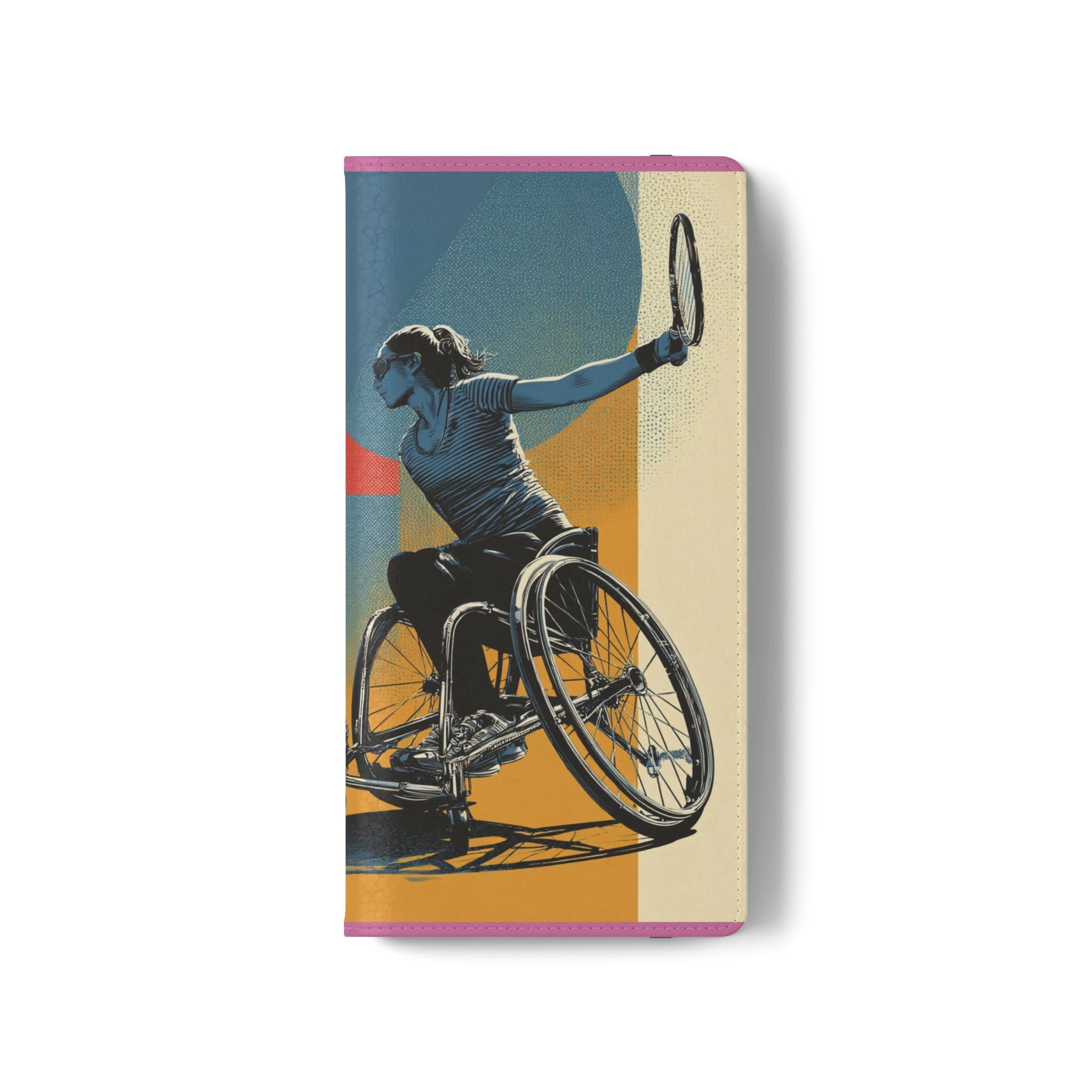 Sporty Flip Case for Athletes Tennis, Phone Wallet Cover, Stylish Mobile Case, Perfect Gift for Sports Fans, Functional Design