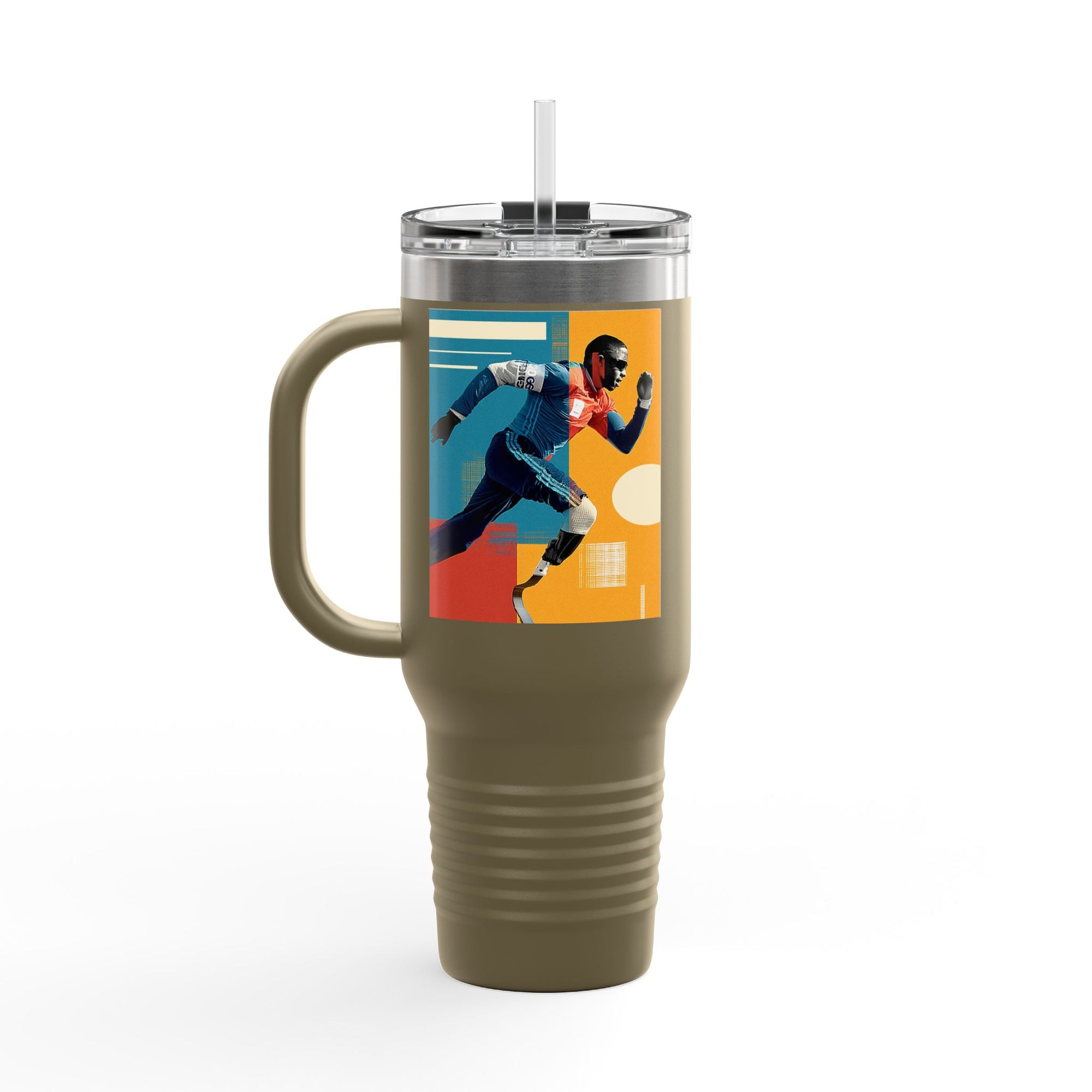 Vibrant Insulated Travel Mug, 40oz | Stylish Drinkware for Outdoor Adventures, Sports, Travel, Gifts