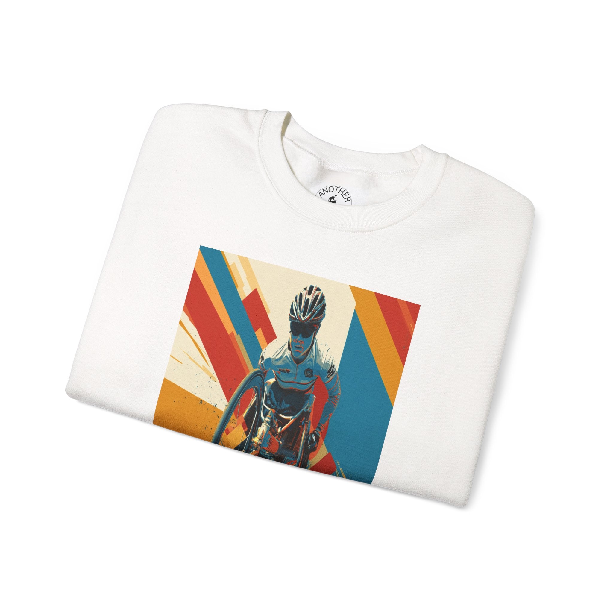 Inclusive WheelChair Course Sports Themed Sweatshirt for Empowerment, Unisex Heavy Blend Crewneck, Inspirational Gift for Activists
