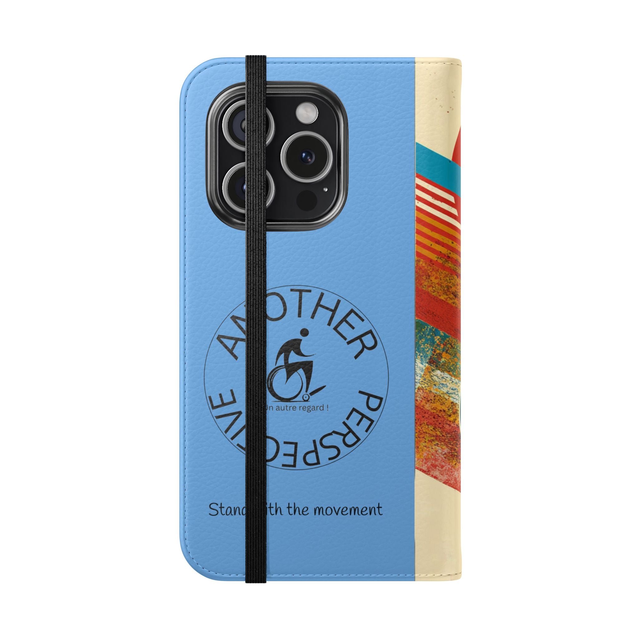 Mobility Advocate Flip Case for Phone Wheelchair, Supportive Gift for Activists, Stylish Wallet Phone Case, Perfect for Everyday Use
