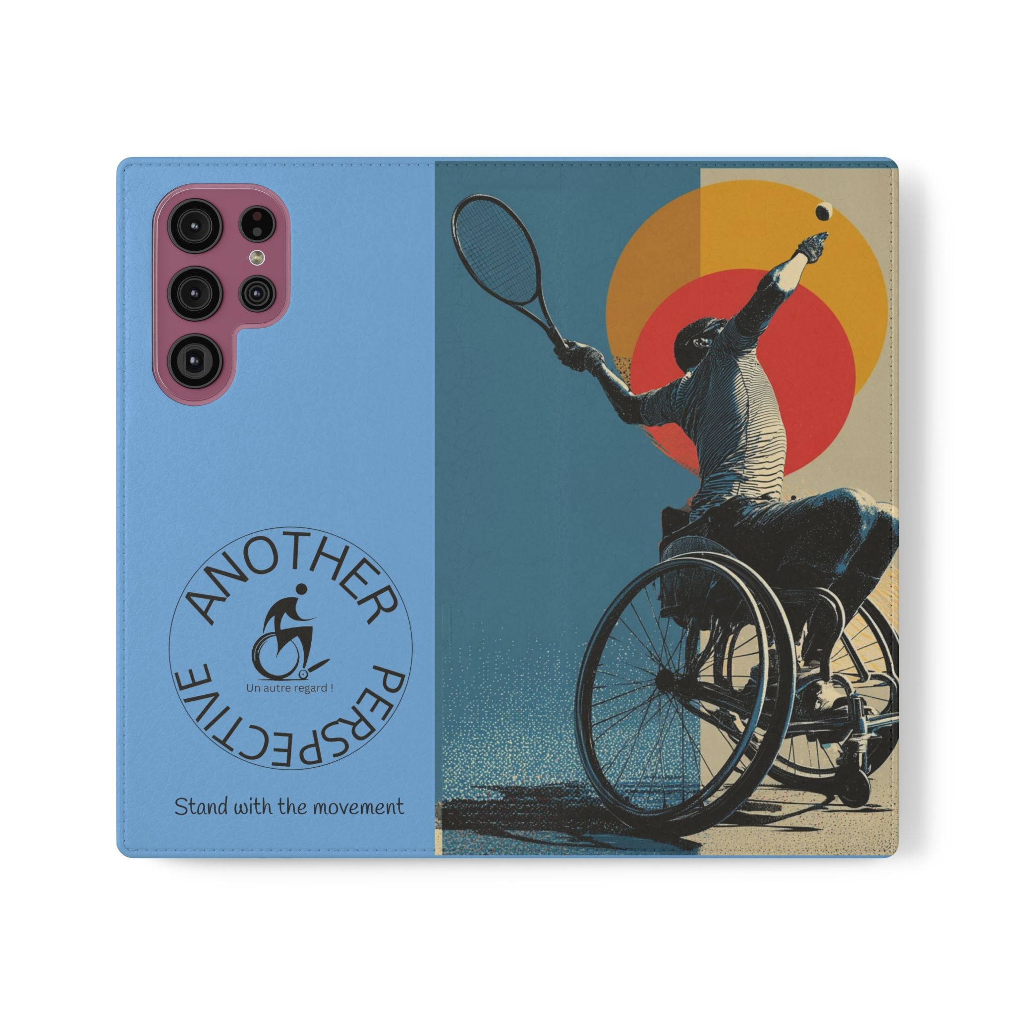 Sporty Flip Case for Athletes Tennis, Phone Wallet Cover, Stylish Mobile Case, Perfect Gift for Sports Fans, Functional Design