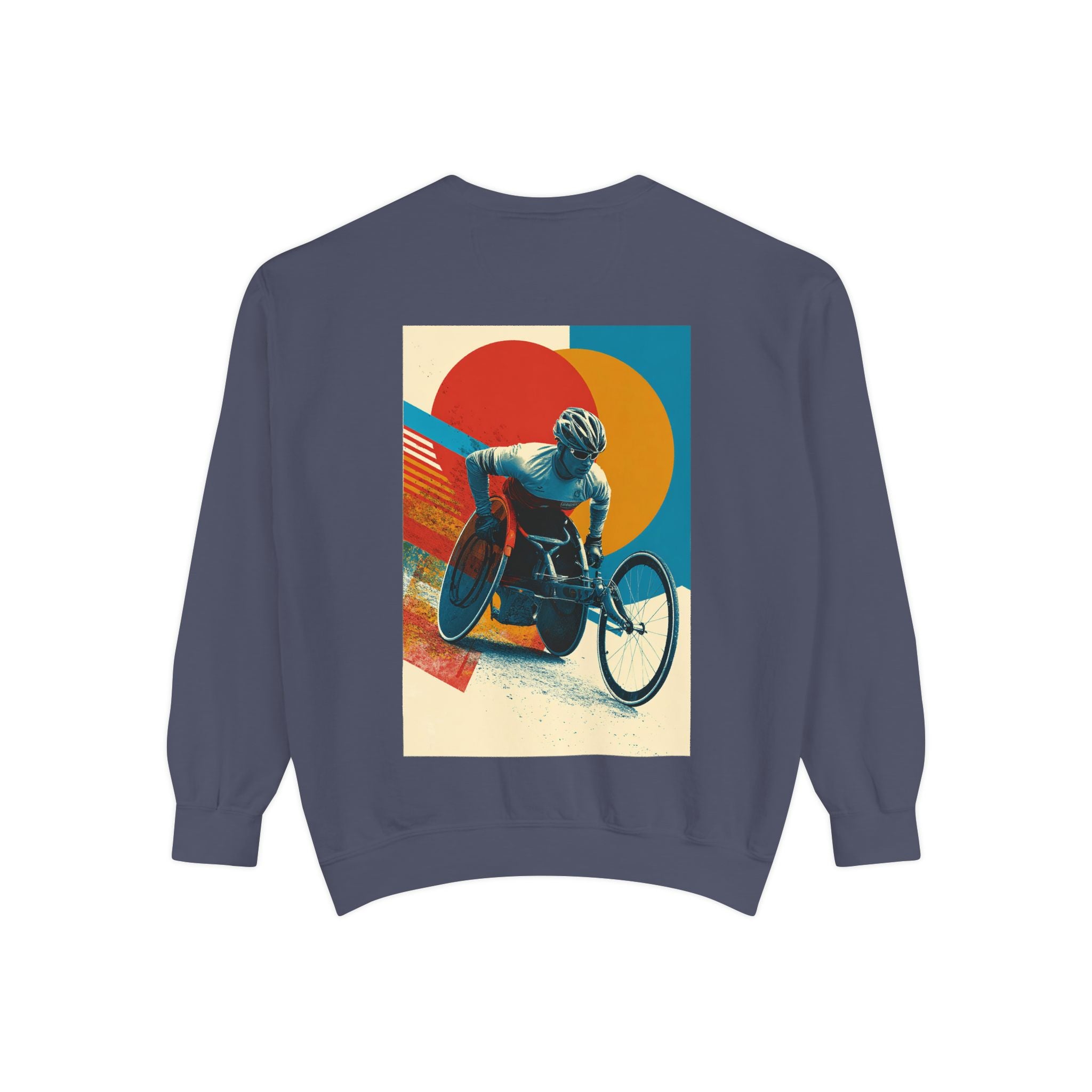 Inspirational Unisex Sweatshirt - Motivational Sports Wheelchair course Design | Perfect for Coaches, Athletes, Gifts, Casual Wear, and Events