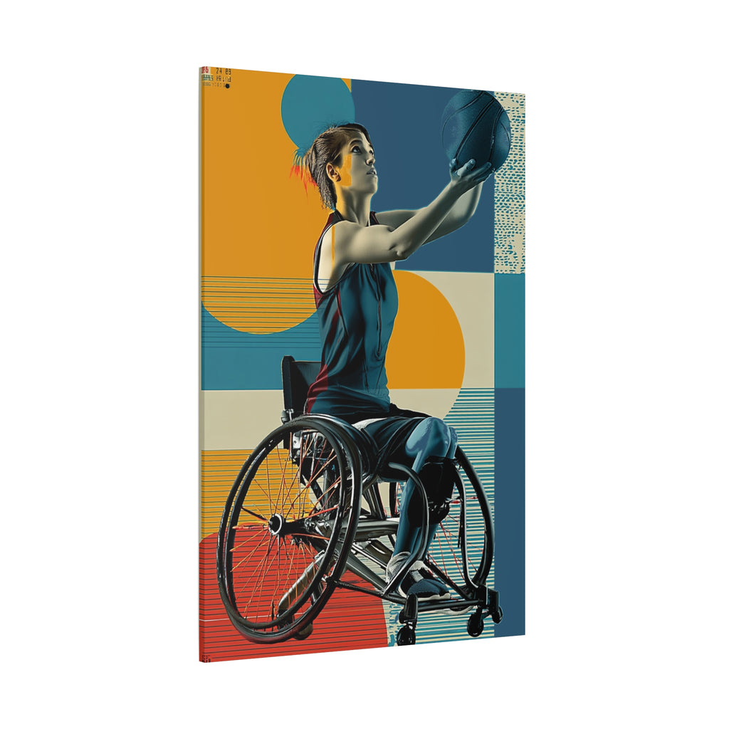 Empowering Wheelchair Basket Canvas Art, Inspirational Wall Decor, Motivational Home Decor, Unique Gift for Sports Enthusiasts, [...]