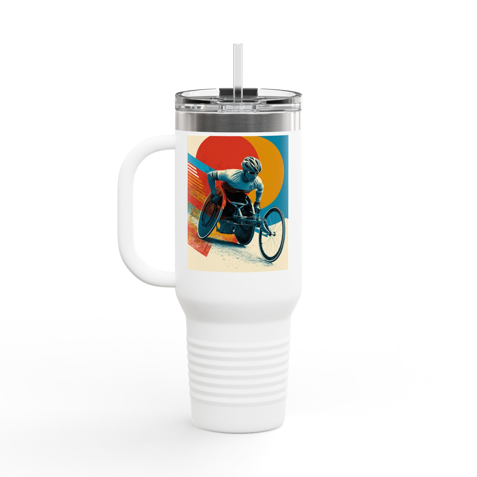 Vibrant Insulated Travel Mug, 40oz | Stylish Drinkware for Outdoor Adventures, Sports, Travel, Gifts