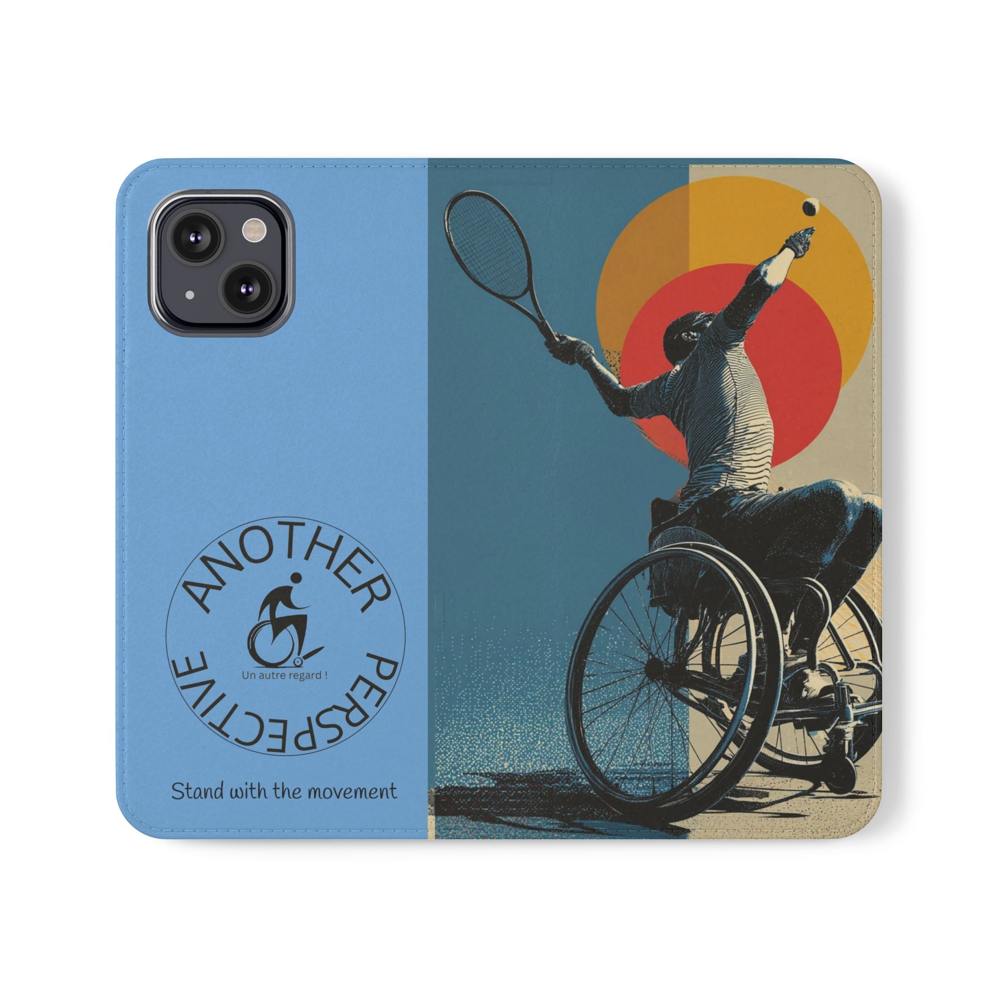 Sporty Flip Case for Athletes Tennis, Phone Wallet Cover, Stylish Mobile Case, Perfect Gift for Sports Fans, Functional Design