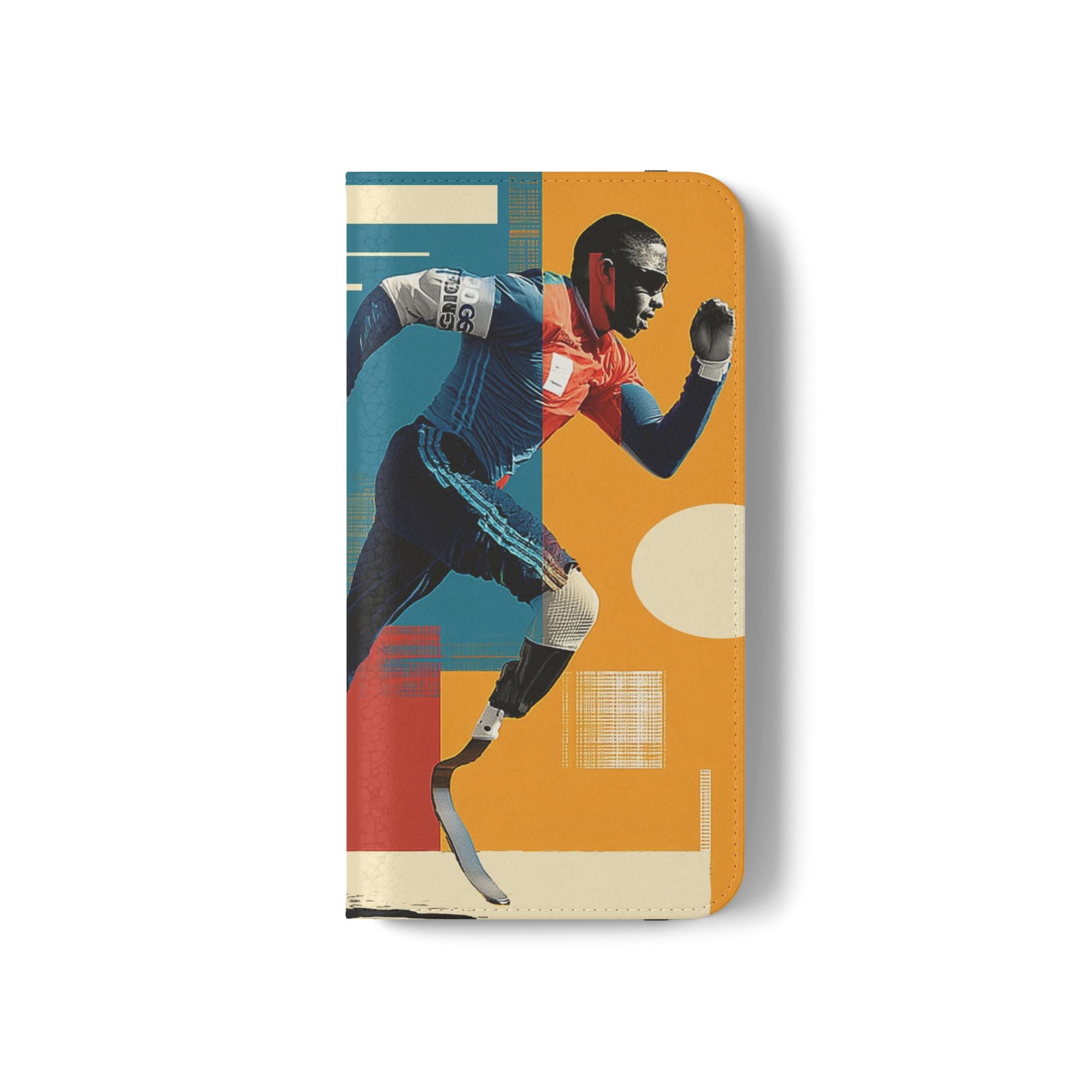 Sporty Flip Case for Athletes Course , Phone Wallet Cover, Stylish Mobile Case, Perfect Gift for Sports Fans, Functional Design