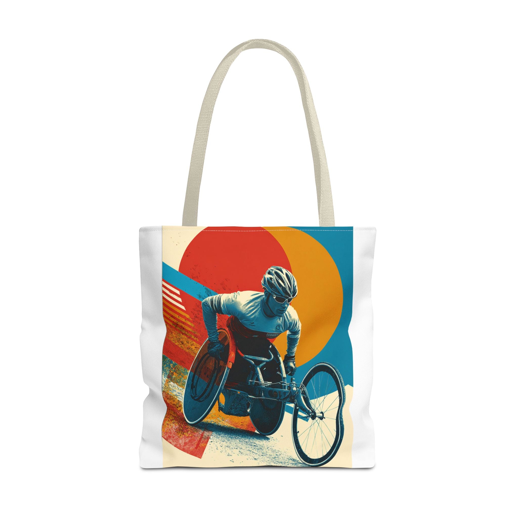 Inspirational Wheelchair Sports Tote Bag | Motivational Gym Bag, Everyday Use, Eco-Friendly Gift, Unique Sporty Design