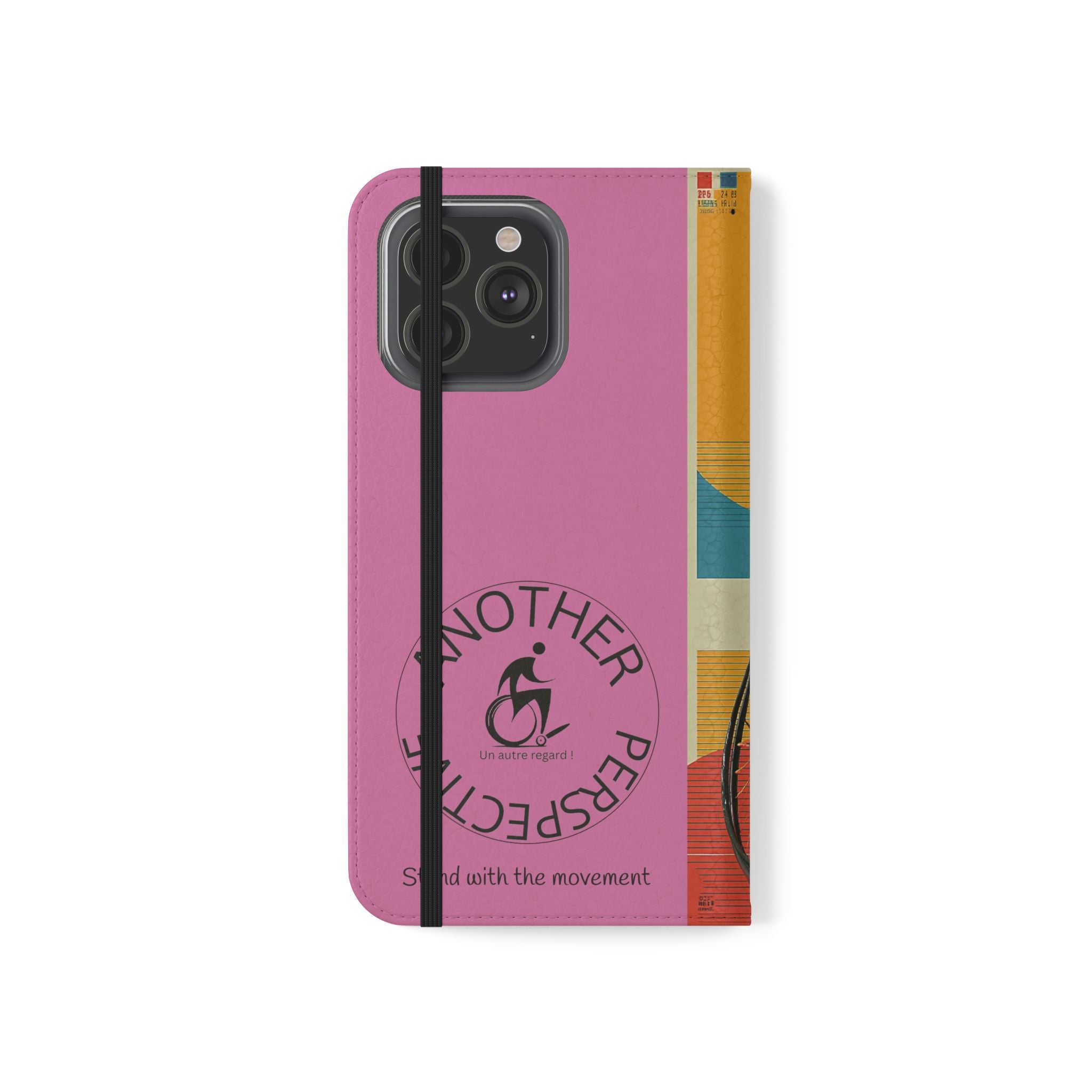 Sporty Flip Case for Wheelchair Basket Athletes, Phone Cover, Active Lifestyle Accessory, Gift for Sports Lovers, Personalized Case