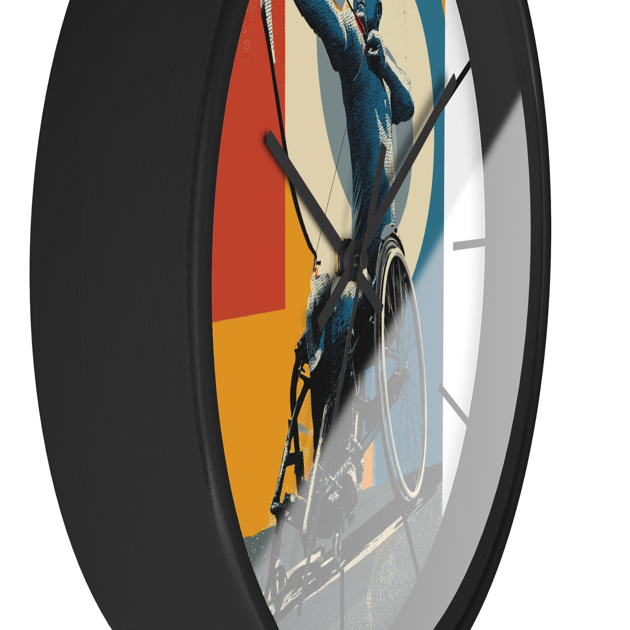 Motivational Sports Archery Wall Clock, Inspirational Decor for Athletes, Fitness Gift, Perfect for Home Gym, Competition, or Office