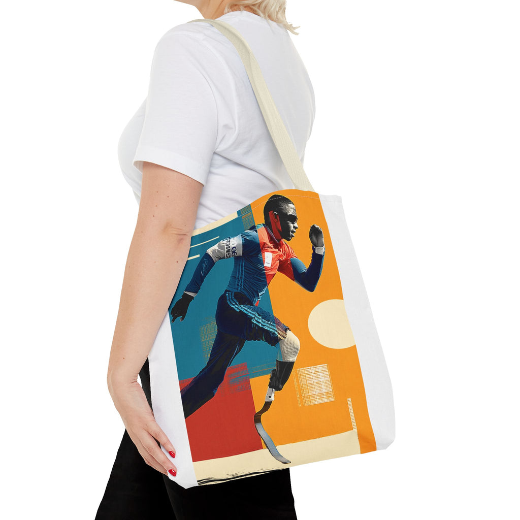 Inspirational Course Sports Tote Bag | Motivational Gym Bag, Everyday Use, Eco-Friendly Gift, Unique Sporty Design