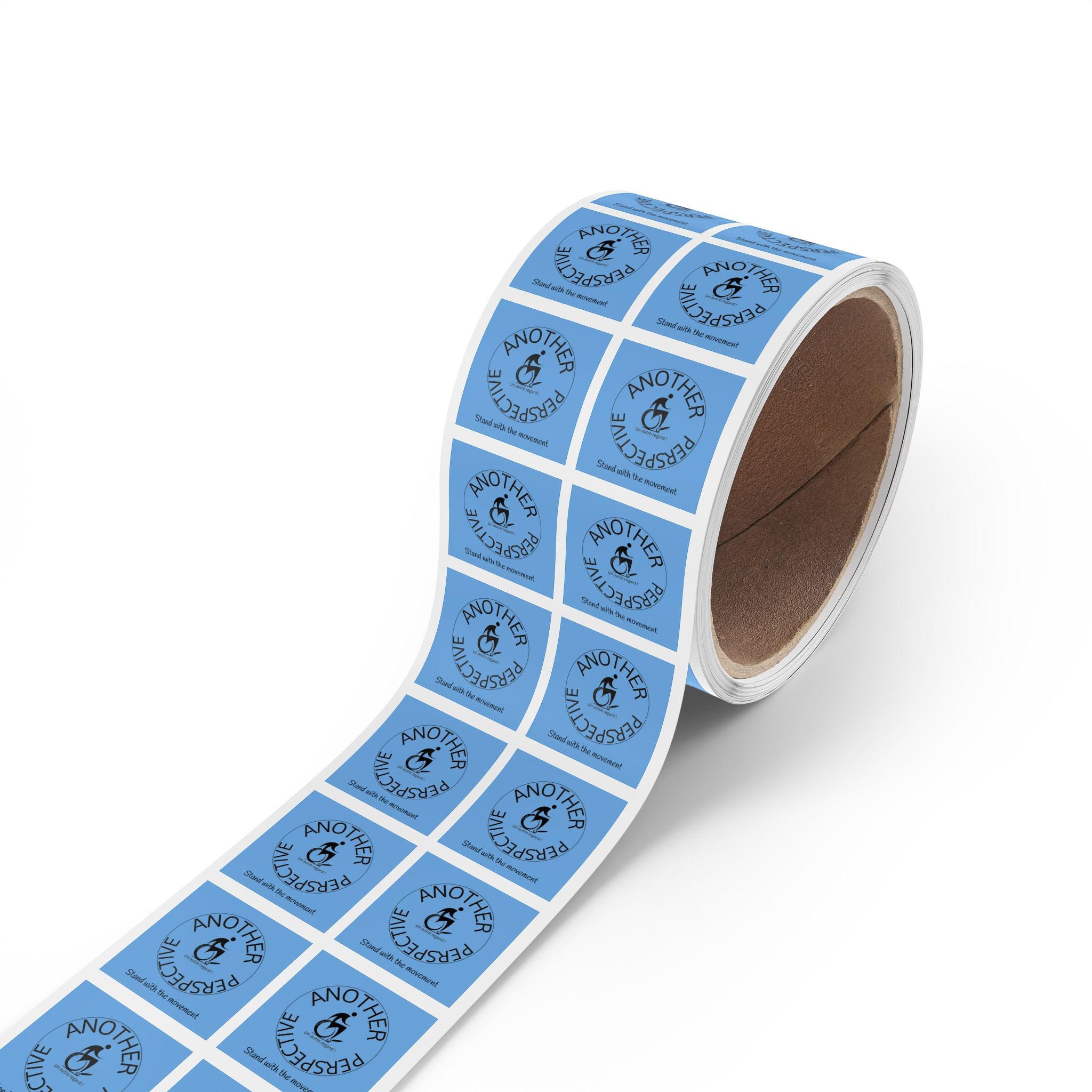 Empowerment Square Sticker Rolls - Perfect for Advocacy Campaigns, Fundraisers, Events, Awareness Initiatives, Gift Wrapping