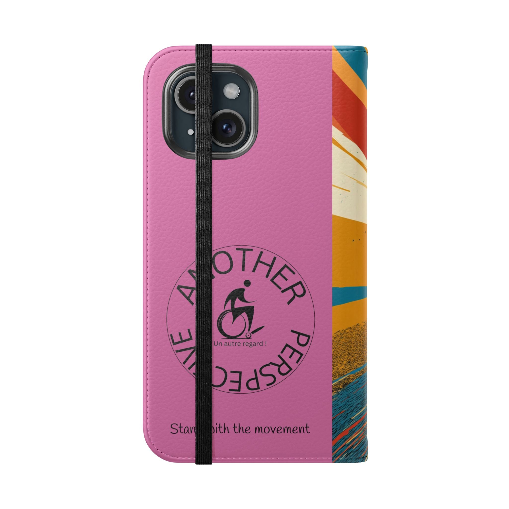 Inclusive Flip Cases for All Wheelchair, Phone Wallet, Strong & Stylish, Stand with the Movement, Perfect Gift, Everyday Use
