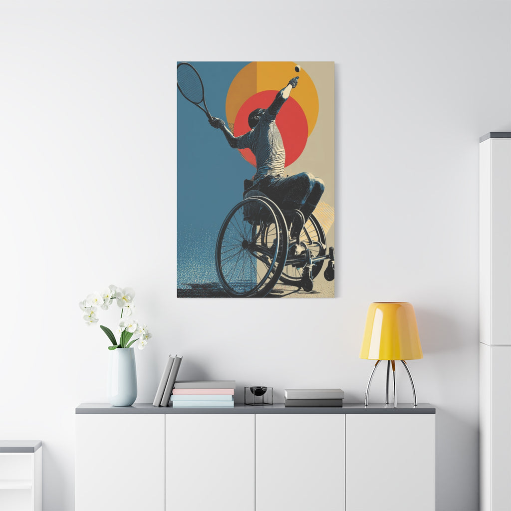 Empowering Wheelchair Tennis Canvas Art, Inspirational Wall Decor, Motivational Home Decor, Unique Gift for Sports Enthusiasts, [...]