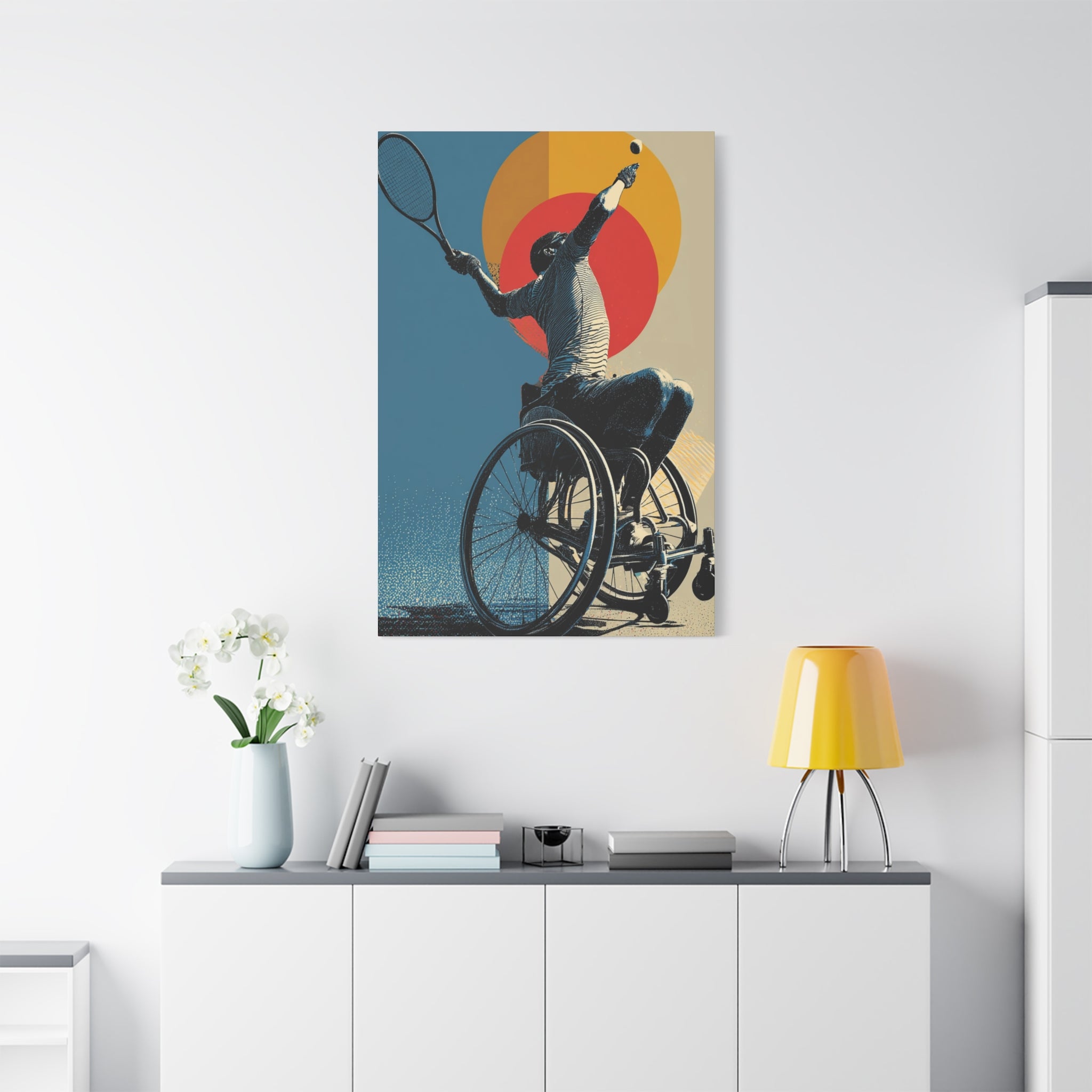 Empowering Wheelchair Tennis Canvas Art, Inspirational Wall Decor, Motivational Home Decor, Unique Gift for Sports Enthusiasts, [...]