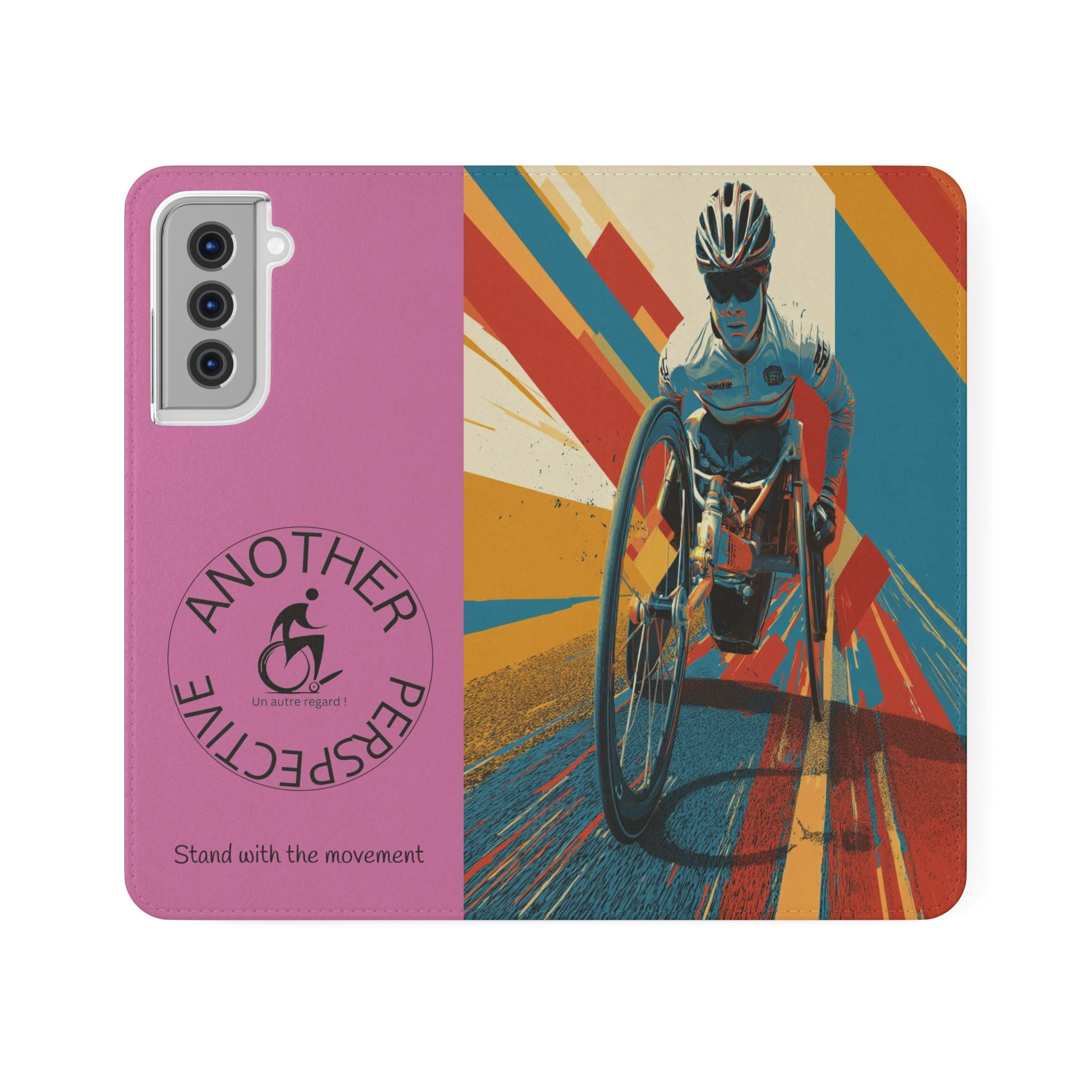 Inclusive Flip Cases for All Wheelchair, Phone Wallet, Strong & Stylish, Stand with the Movement, Perfect Gift, Everyday Use