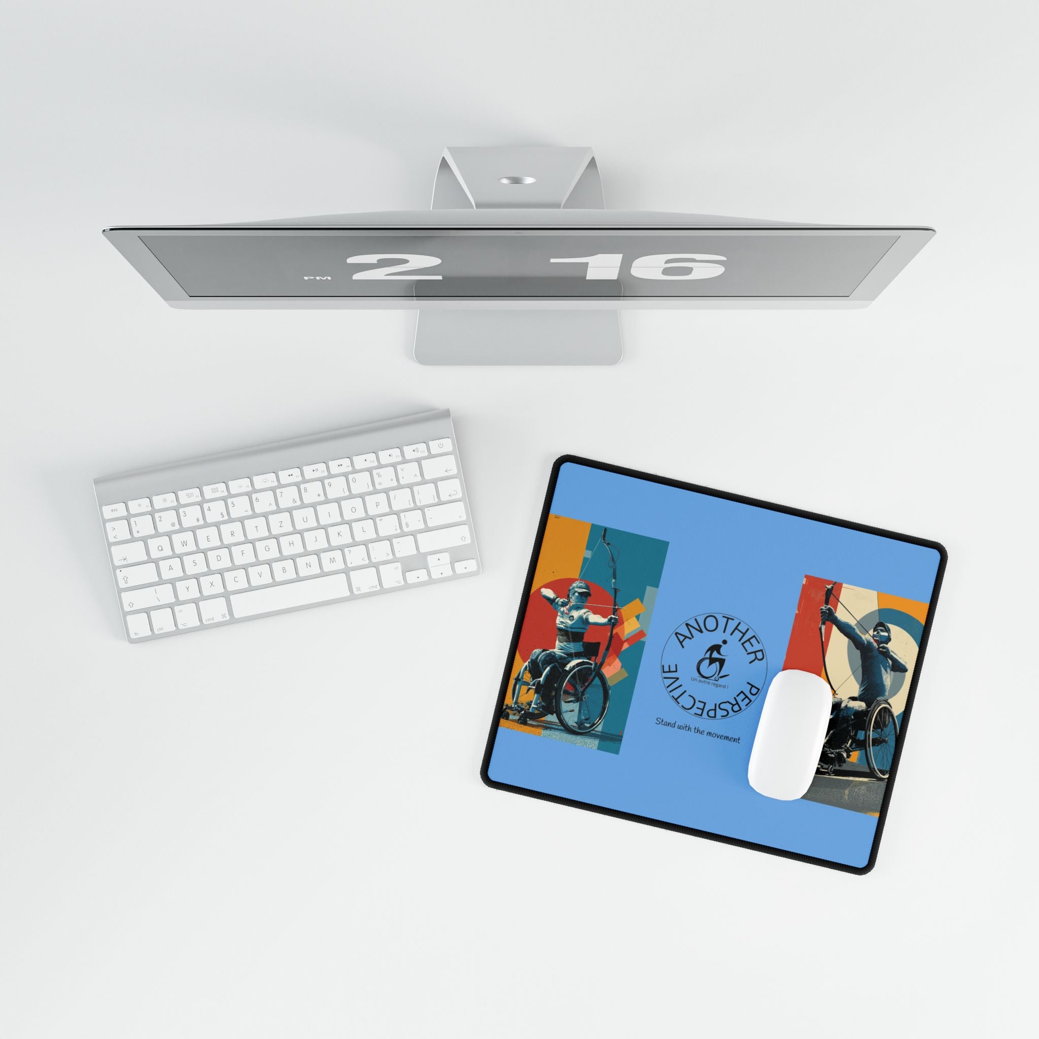Adaptive Archery Wheelchair Athléte Sports Desk Mat - Another Perspective | Motivational Workspace Décor, Office Gift, Inspirational Desk Pad, Home Office Decor, [...]