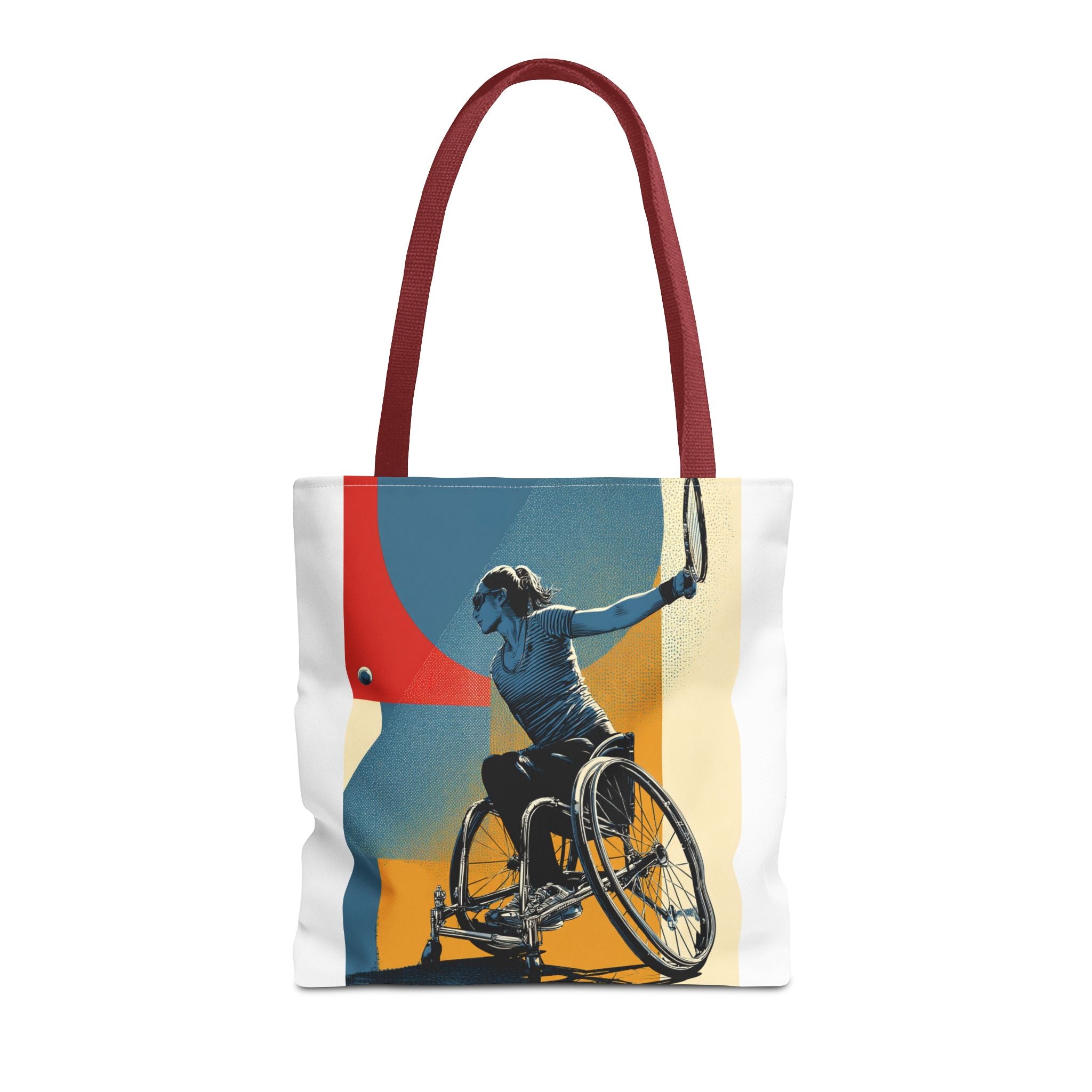 Inspirational Wheelchair Sports Tote Bag | Motivational Gym Bag, Everyday Use, Eco-Friendly Gift, Unique Sporty Design