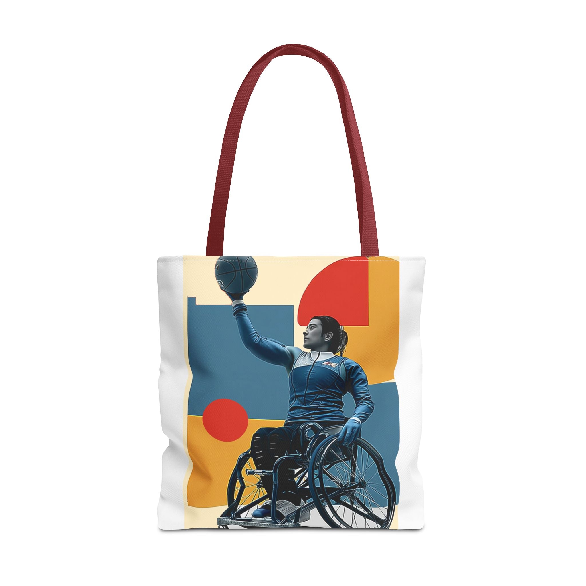 Inspirational Wheelchair Sports Tote Bag | Motivational Gym Bag, Everyday Use, Eco-Friendly Gift, Unique Sporty Design