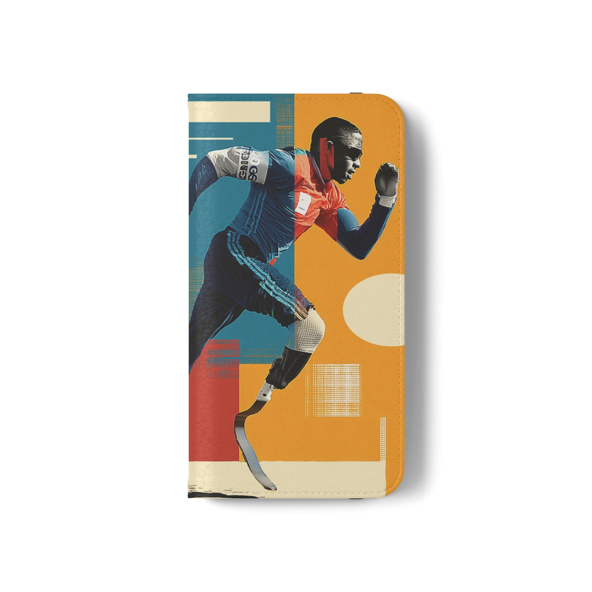 Sporty Flip Case for Athletes Course , Phone Wallet Cover, Stylish Mobile Case, Perfect Gift for Sports Fans, Functional Design