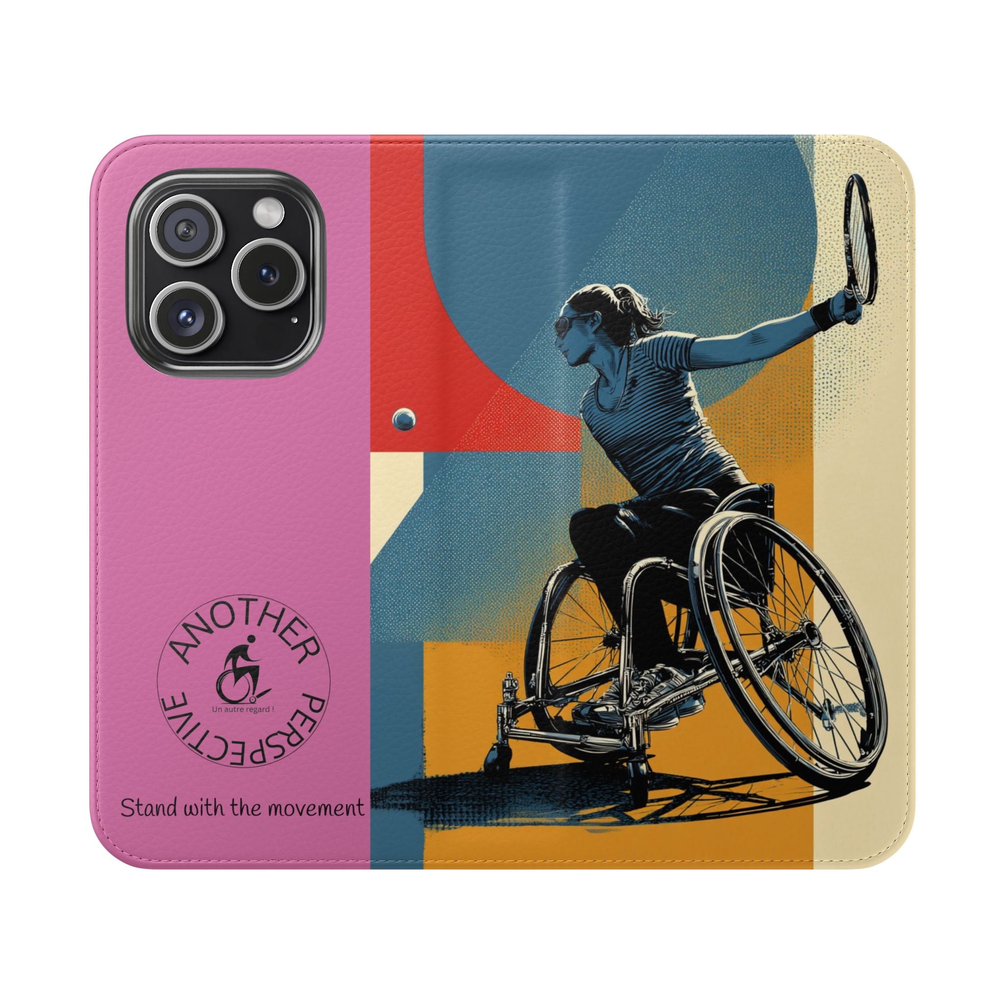 Sporty Flip Case for Athletes Tennis, Phone Wallet Cover, Stylish Mobile Case, Perfect Gift for Sports Fans, Functional Design