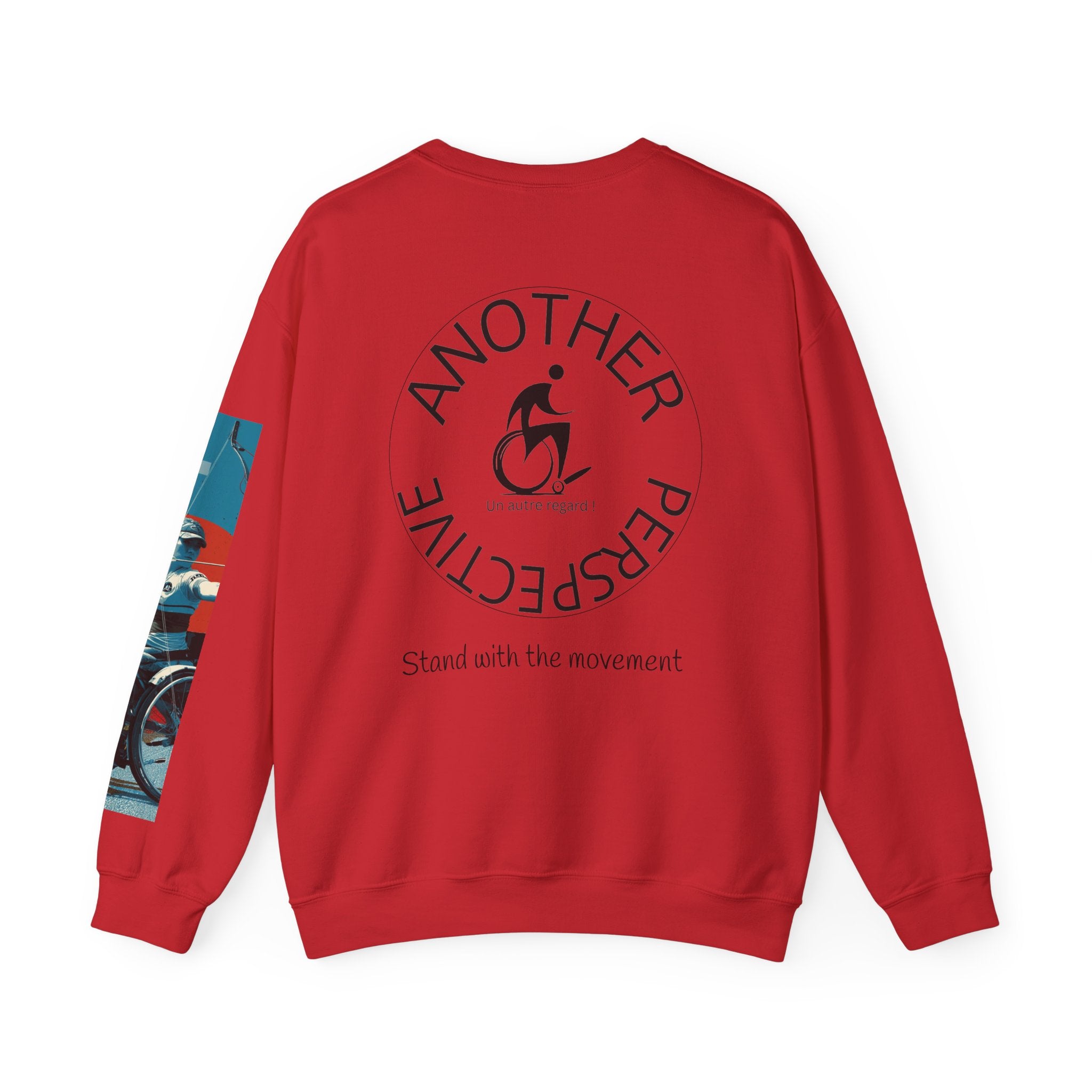 nclusive WheelChair Archery Sports Themed Sweatshirt for Empowerment, Unisex Heavy Blend Crewneck, Inspirational Gift for Activists