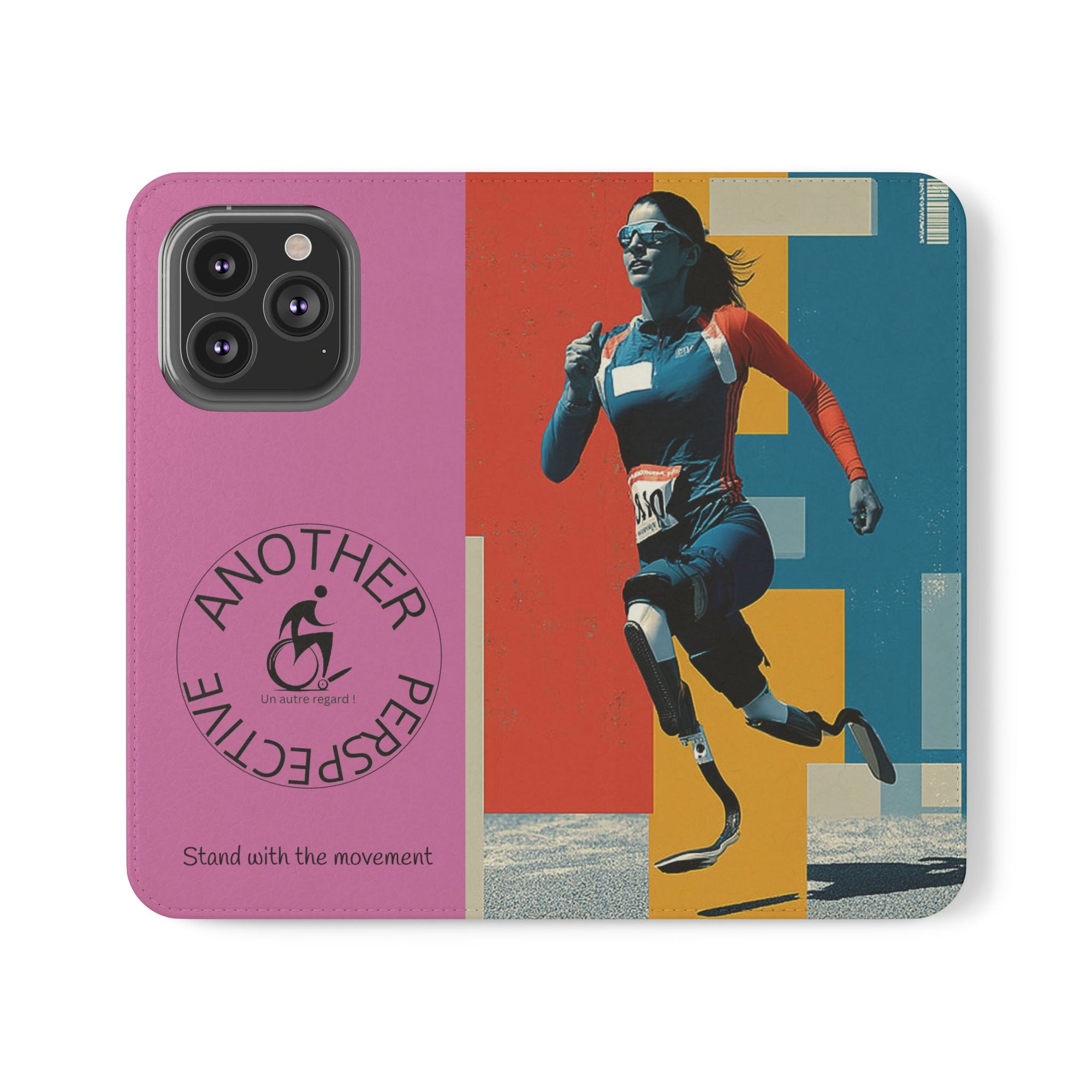 Empowering Flip Cases for Smartphones Course| Stand with the Movement, Stylish Phone Cover, Unique Gift, Inclusive Design, Support Accessibility