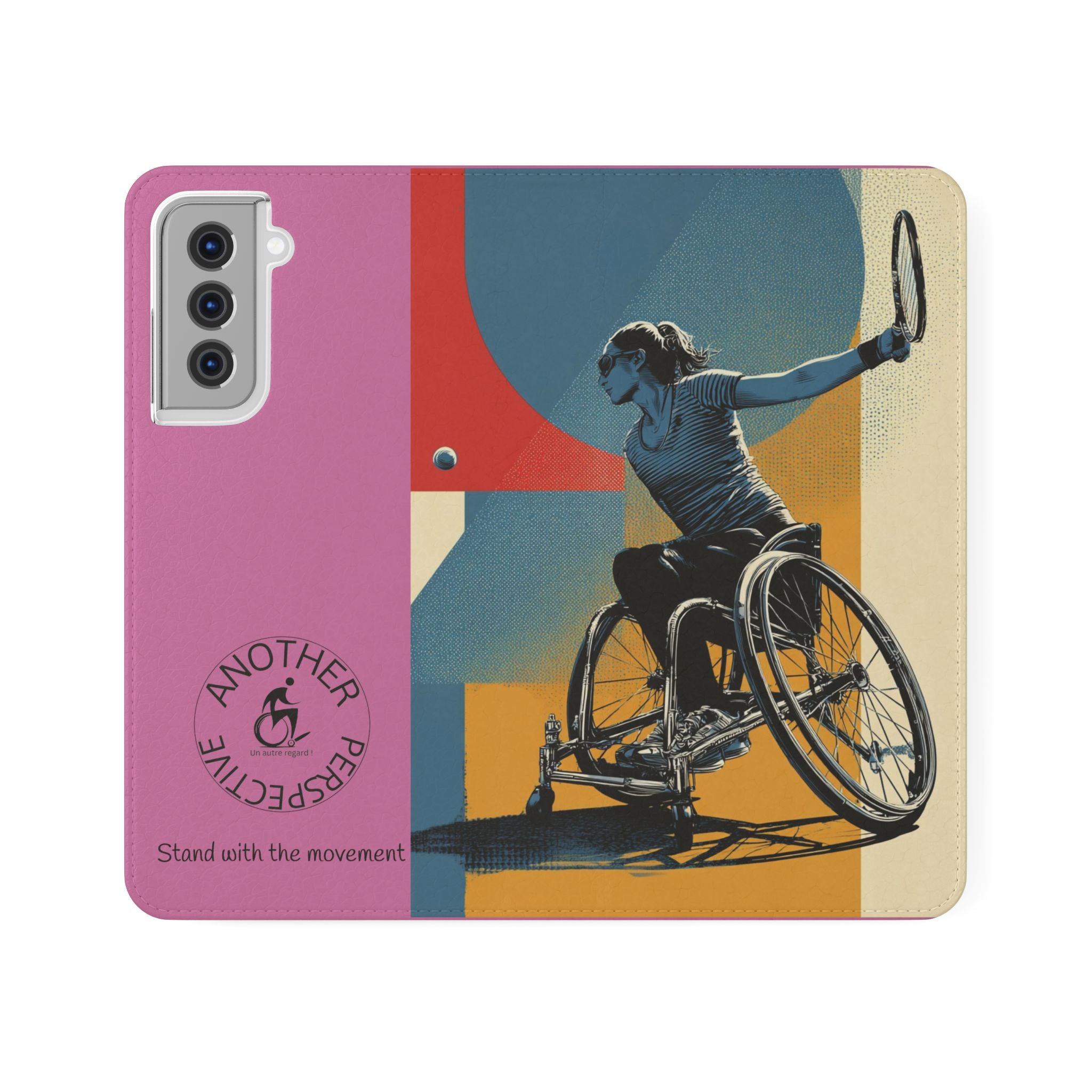 Sporty Flip Case for Athletes Tennis, Phone Wallet Cover, Stylish Mobile Case, Perfect Gift for Sports Fans, Functional Design
