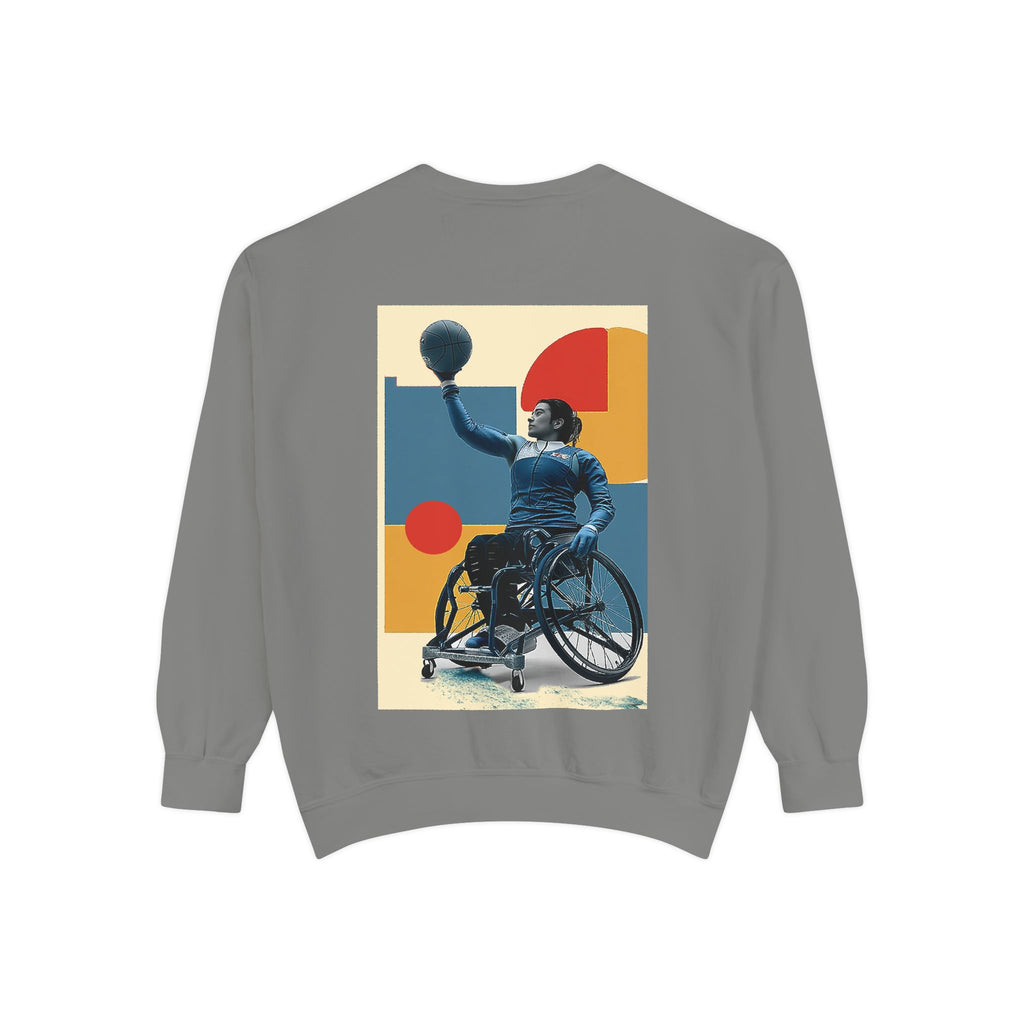 Inspirational Unisex Sweatshirt - Motivational Sports Basket Design | Perfect for Coaches, Athletes, Gifts, Casual Wear, and Events
