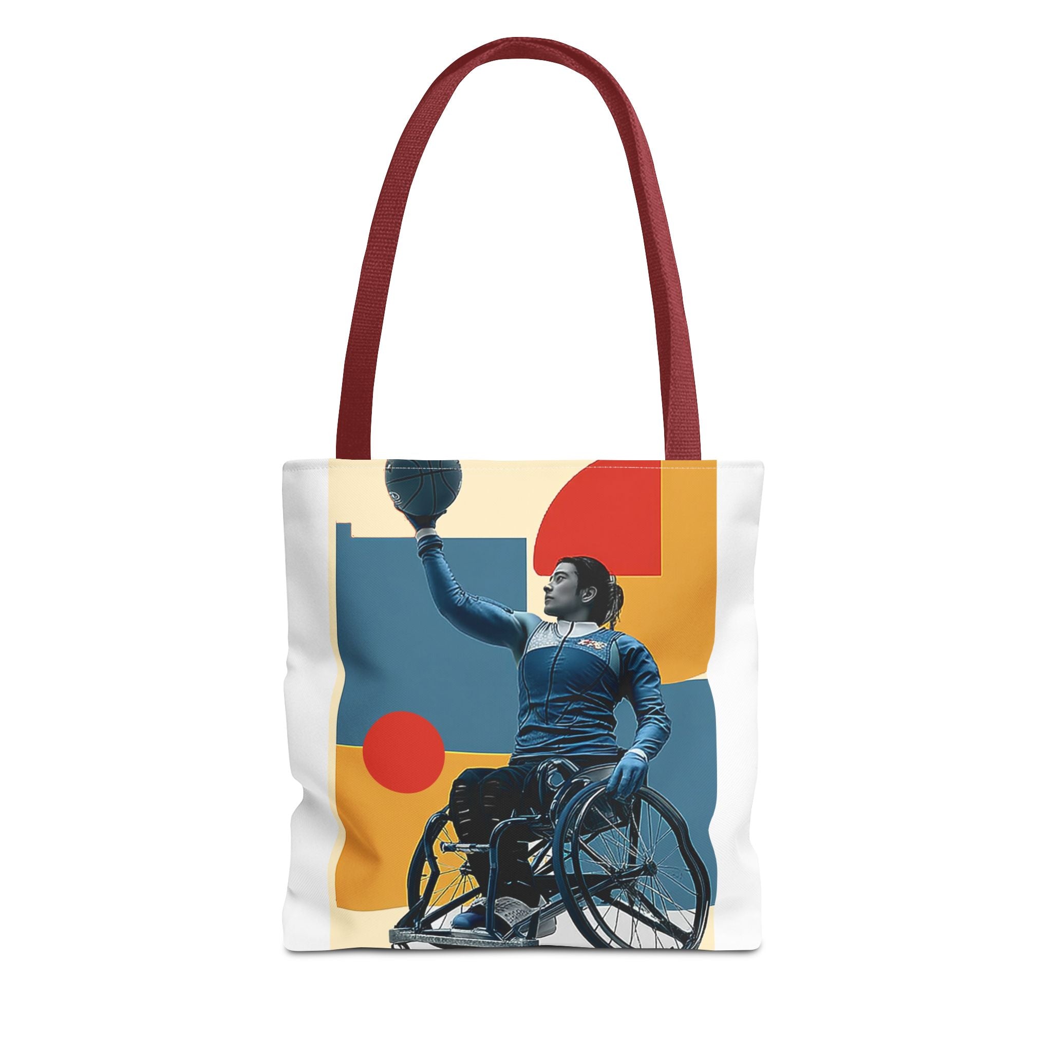 Inspirational Wheelchair Sports Tote Bag | Motivational Gym Bag, Everyday Use, Eco-Friendly Gift, Unique Sporty Design