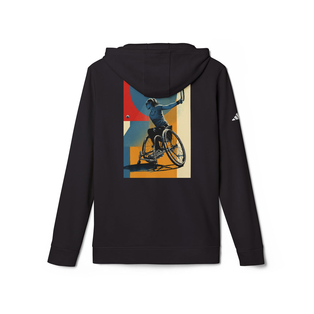 Adaptive Tennis Sports Hoodie - Unisex Fleece with Vibrant Design, Ideal for Athletes, Casual Wear, Gifts, Active Lifestyle