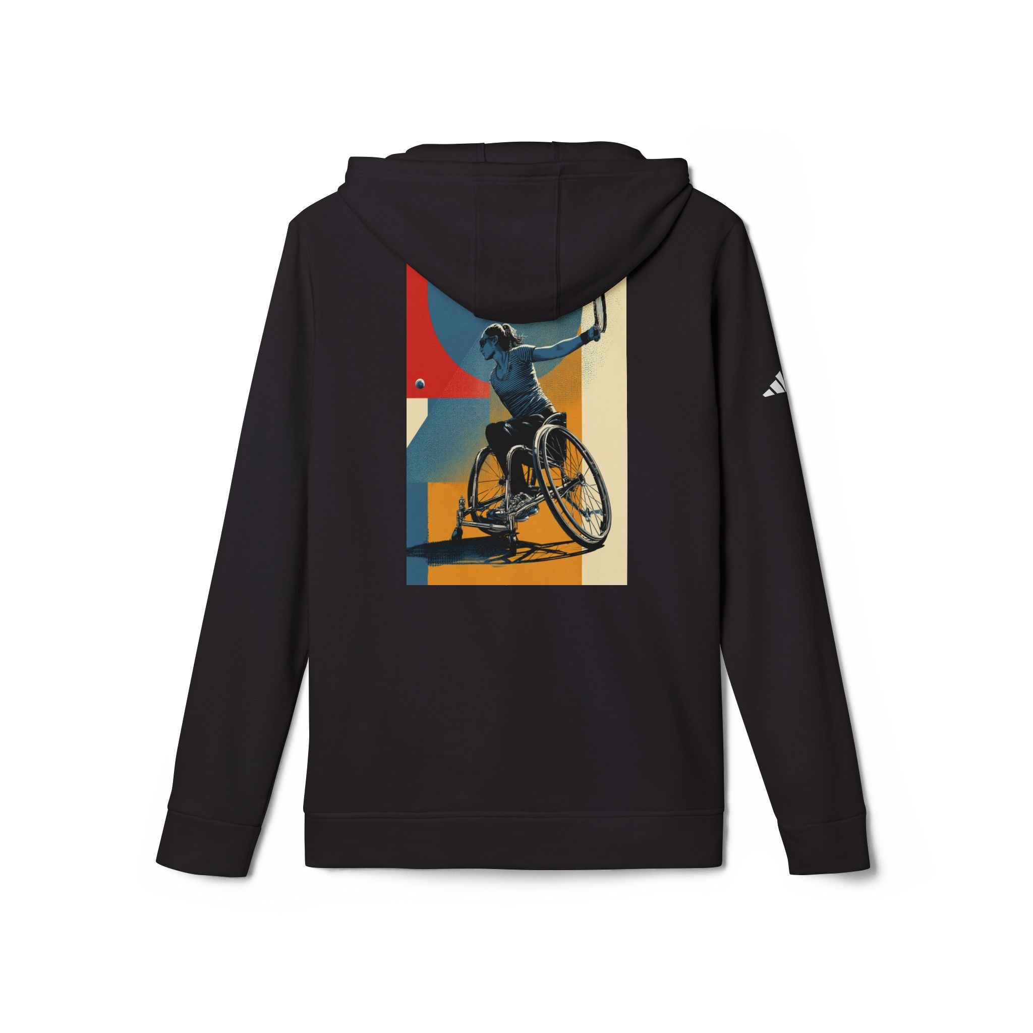 Adaptive Tennis Sports Hoodie - Unisex Fleece with Vibrant Design, Ideal for Athletes, Casual Wear, Gifts, Active Lifestyle
